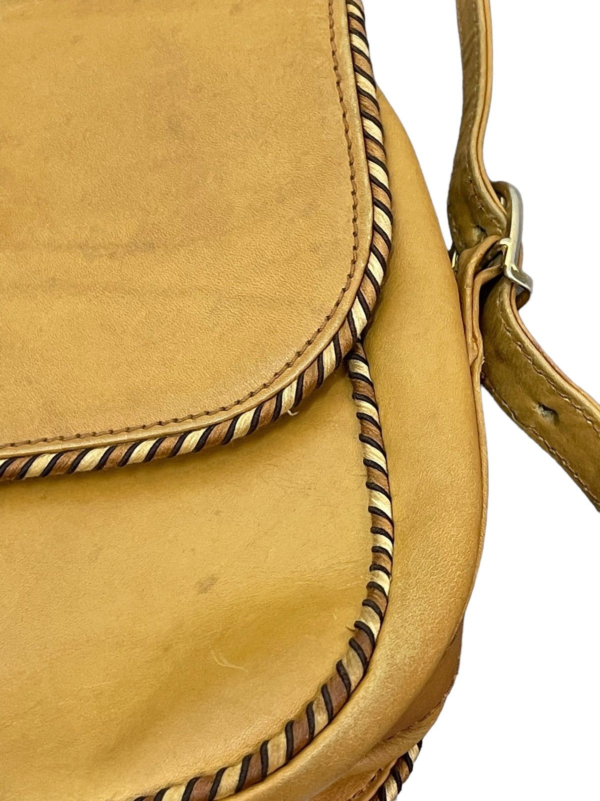 Japanese Brand Cross Body Vtg Trussardi Italy Full Leather Bag 1🟩 Size ONE SIZE - 11 Thumbnail