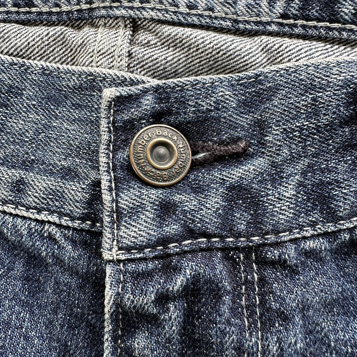 Japanese Brand Vintage Back Number Faded Denim Jean Pant W34 Size US 34 / EU 50 - 6 Thumbnail