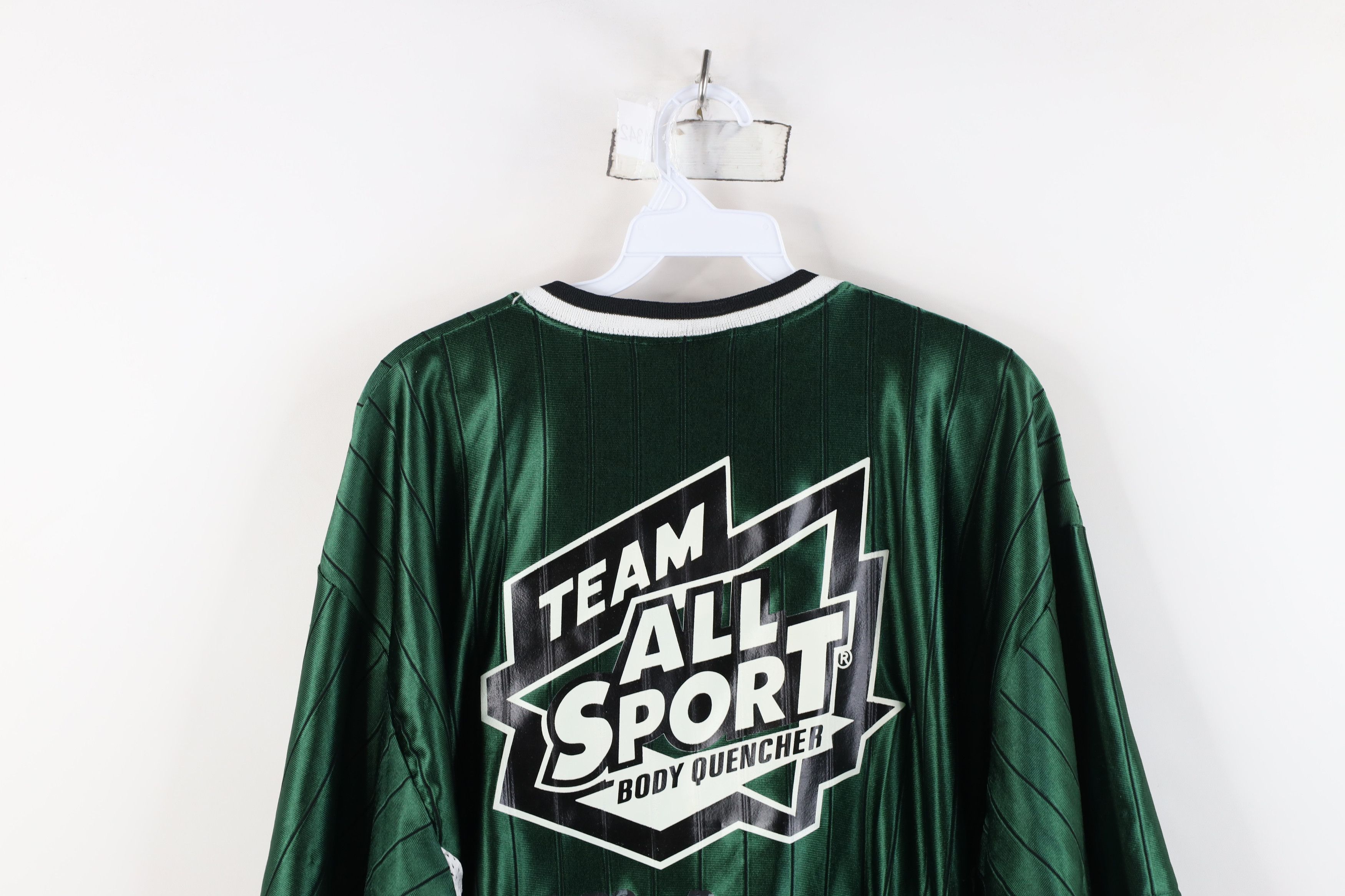 Vintage Vintage 90s Sport Body Quencher Striped Jersey T-Shirt USA Size US XL / EU 56 / 4 - 14 Thumbnail