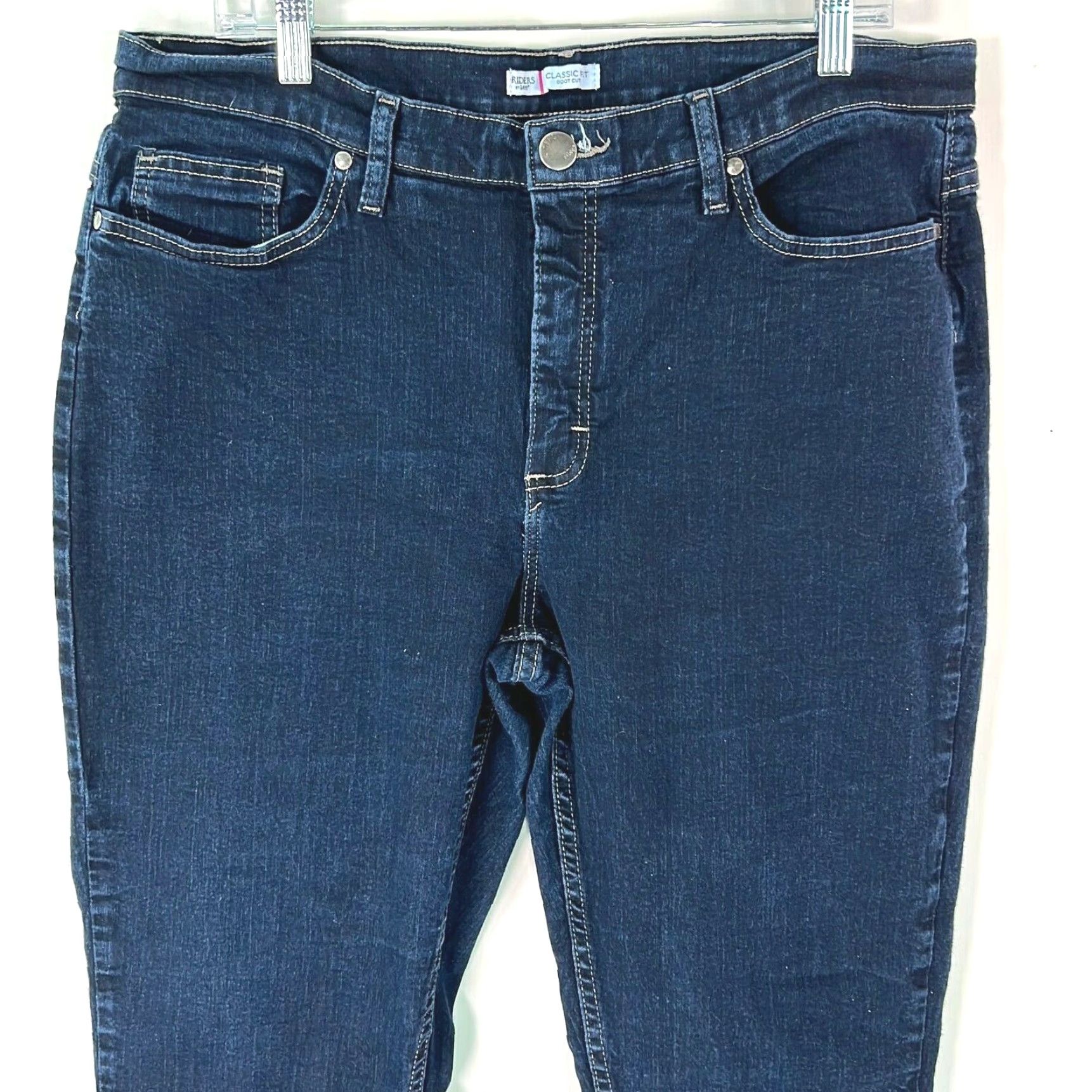 Vintage Riders By Lee Jeans Women Boot Cut Classic Fit Stretch Blue Size 16 Size 38" / US 16 / IT 52 - 3 Thumbnail