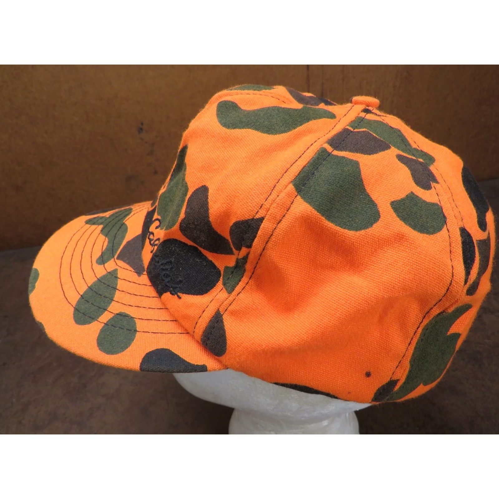 Vintage VINTAGE Cabela's Orange Camo Hat Adult Medium Deer hunting warm USA Size ONE SIZE - 3 Thumbnail