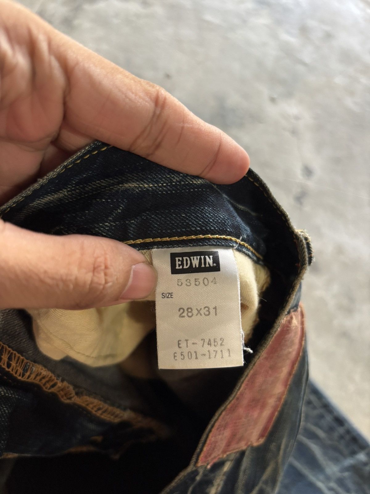 Edwin edwin distressed japanese denim studded skull punk sashiko Size US 28 / EU 44 - 5 Thumbnail