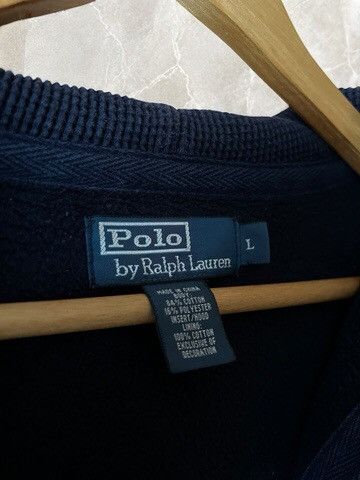 Polo Ralph Lauren × Vintage RALPH LAUREN HEAVY cotton VINTAGE ZIP up Hoodie hooded y2k Size US L / EU 52-54 / 3 - 5 Thumbnail
