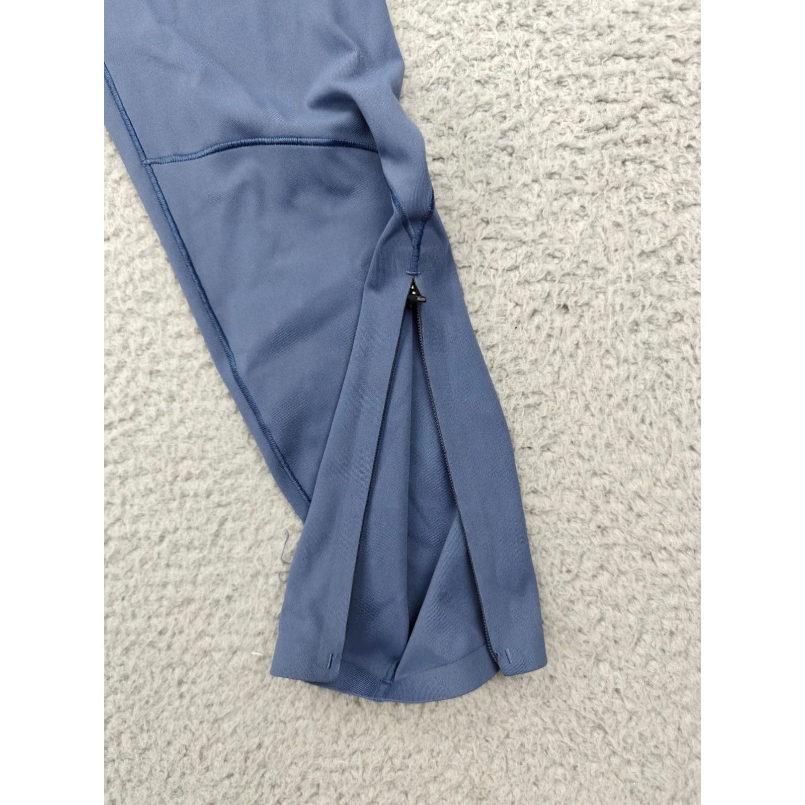 Lululemon Lululemon Womens 8 Blue Running Leggings Zip Ankle Pocket Athletic Gym Pants N/ A Size 30" / US 8 / IT 44 - 3 Thumbnail
