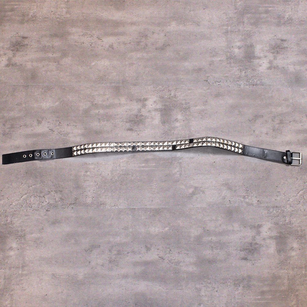 Hot Topic Vintage VTG Y2K 2000's 00's Studded Black Faux Leather Belt Size 34 - 1 Thumbnail