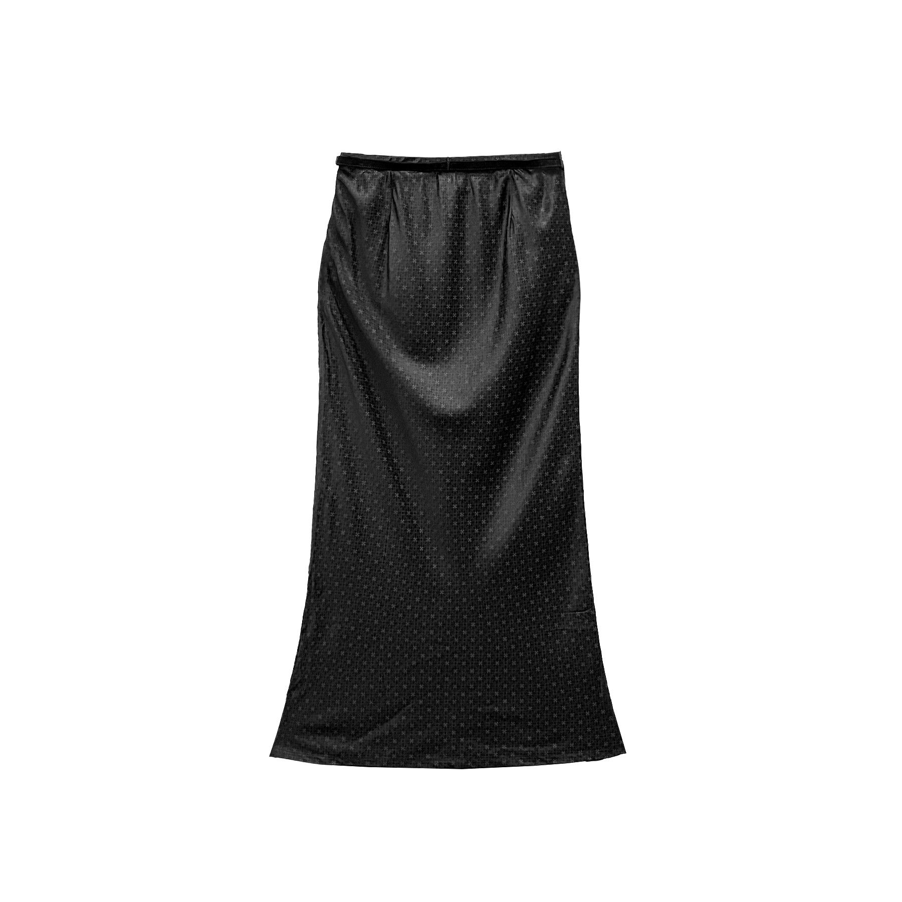 Chrome Hearts Chrome Hearts Monogram Cross Silk Maxi Skirts With Belt Size S / US 4 / IT 40 - 2 Thumbnail