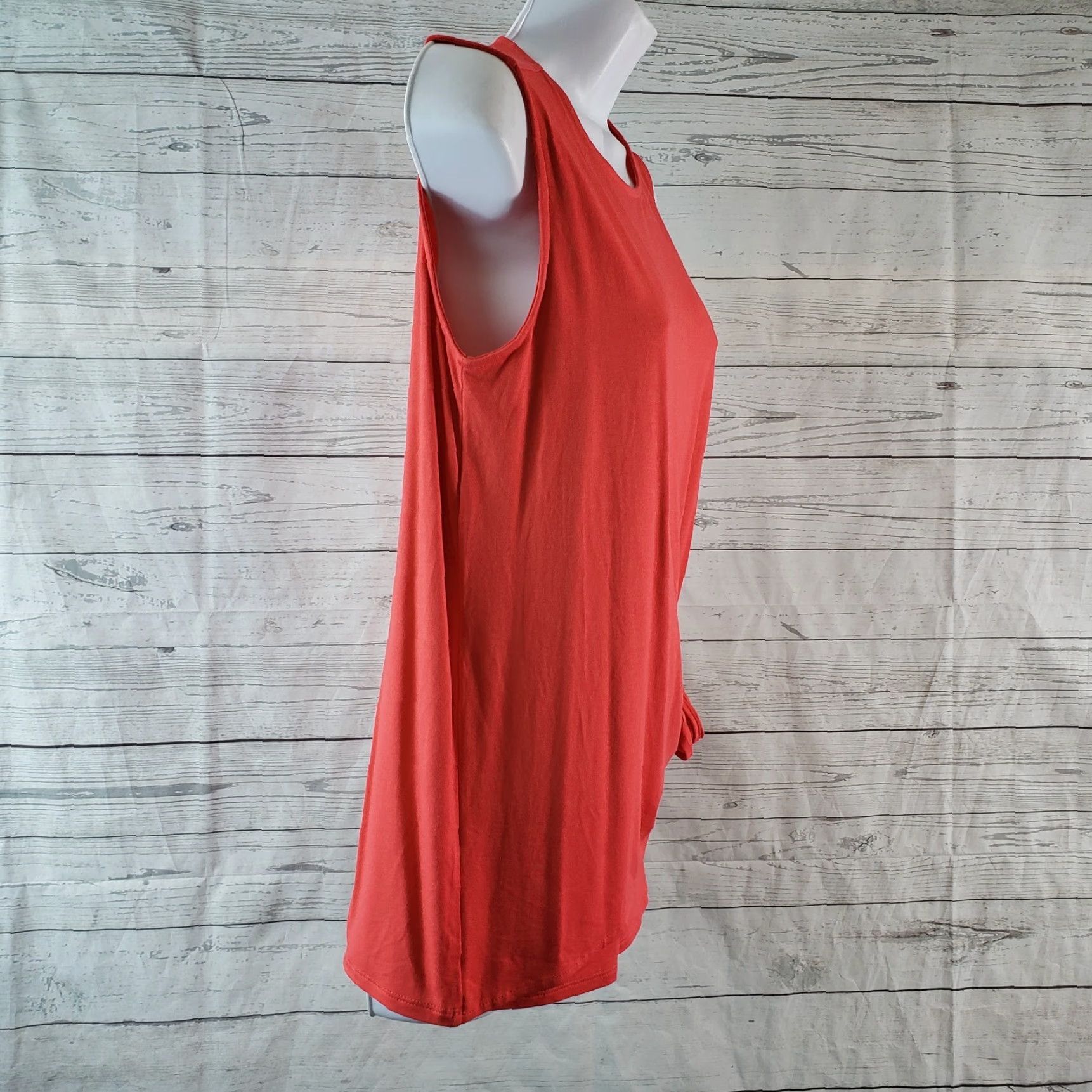 J. Jill J Jill Wearever Collection Womens Tank Top S Pink Side Tie - Regular Rayon Blend Vest Tank Shirt Womens Casual 90s Vintage? Size S / US 4 / IT 40 - 3 Thumbnail