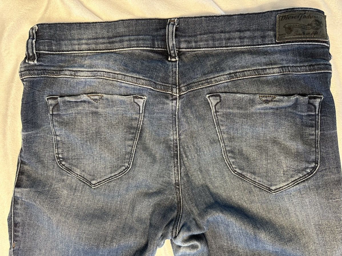 Diesel Women's Diesel Livier Jeans Sz 30”x32”Hemmed Stretch Jegging Size 30" / US 8 / IT 44 - 14 Thumbnail