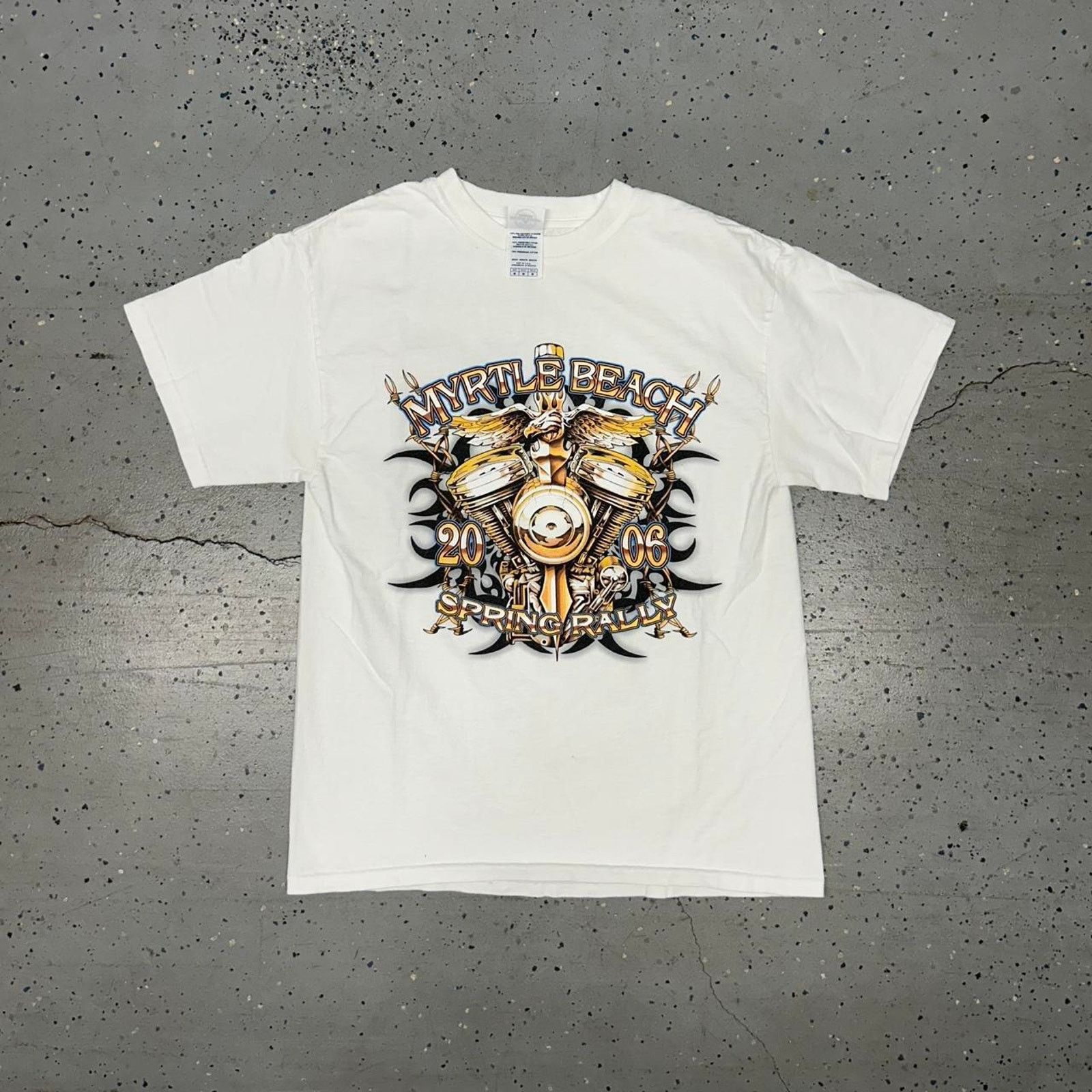 Delta 2006 Myrtle Beach Spring Rally white graphic tee Size US M / EU 48-50 / 2 - 1 Thumbnail
