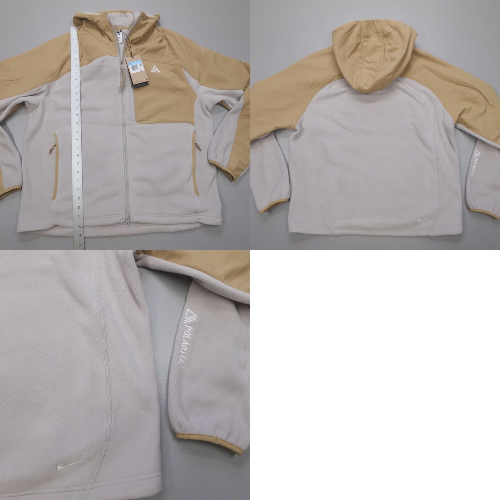 Nike Nike ACG Wolf Tree Zip Up Jacket Polartec Parachute Beige HJ2458-297 Mens Size M Size US M / EU 48-50 / 2 - 8 Thumbnail