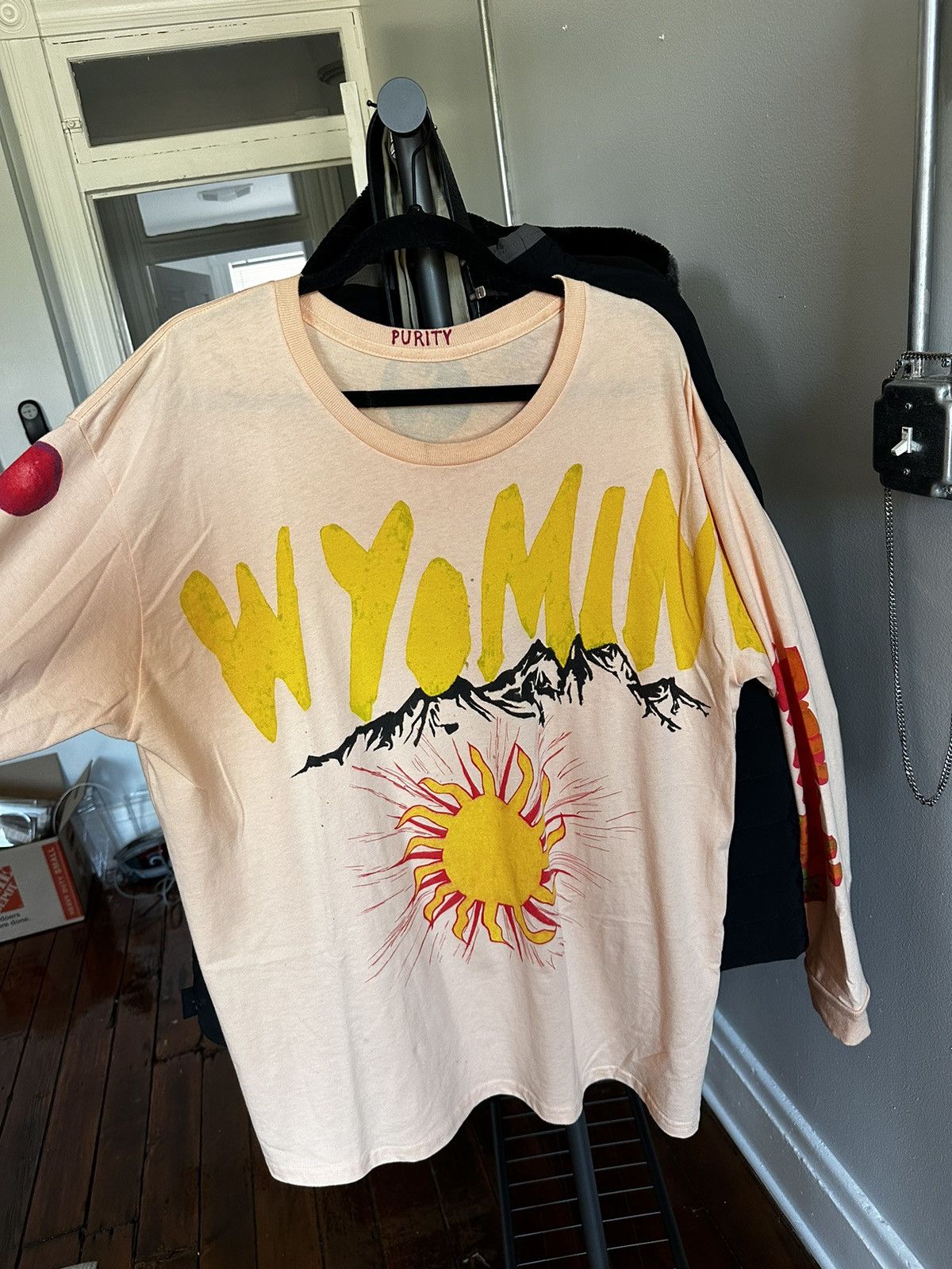 ミュージシャン WYOMING KKW LONG SLEEVE T-SHIRT Kanye West Wyoming KKW Long Sleeve T-shirt Yeezy Size MEDIUM