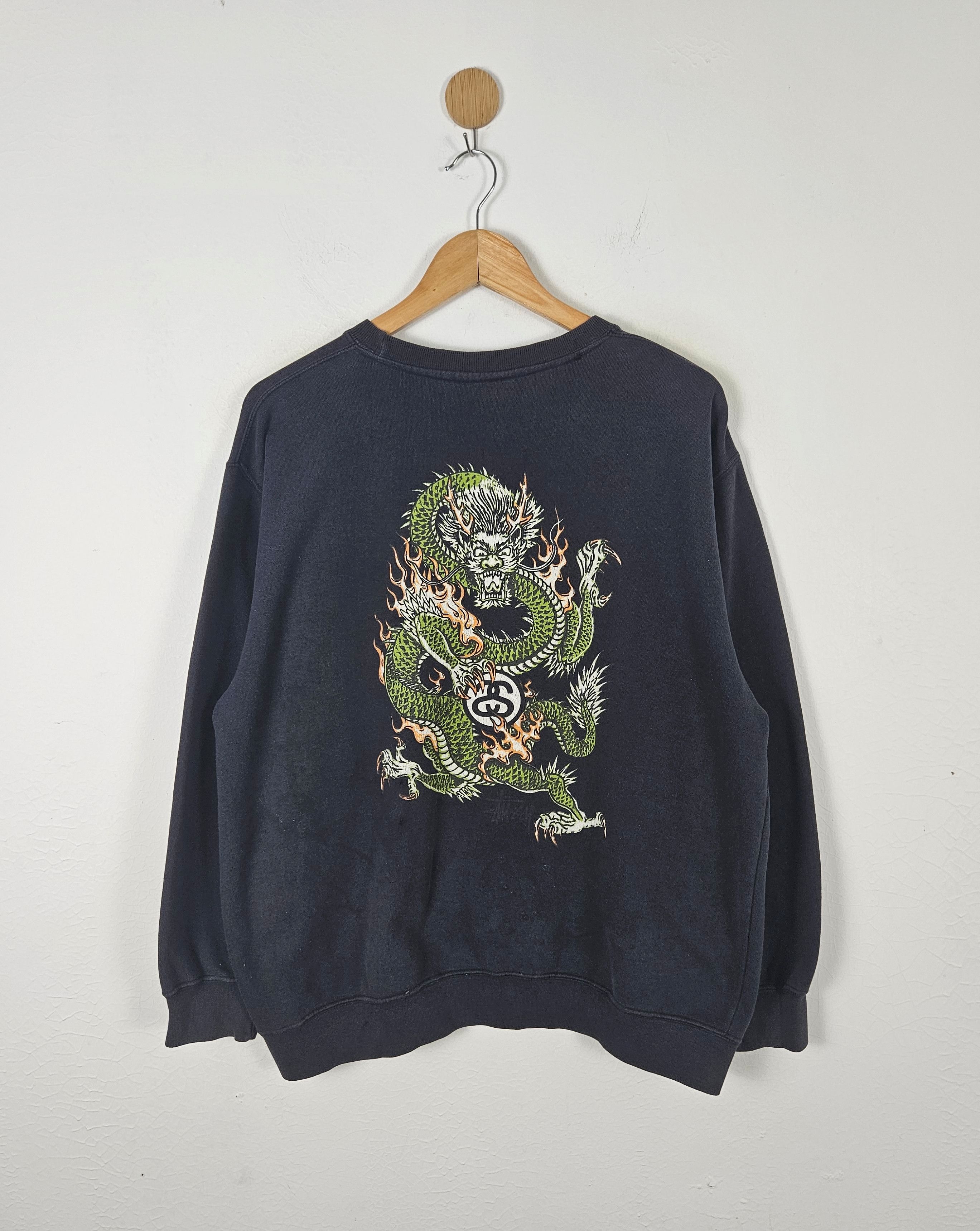 Stussy Vintage 80s 90s Stussy Dragon USA Sweatshirt Size US M / EU 48-50 / 2 - 1 Thumbnail