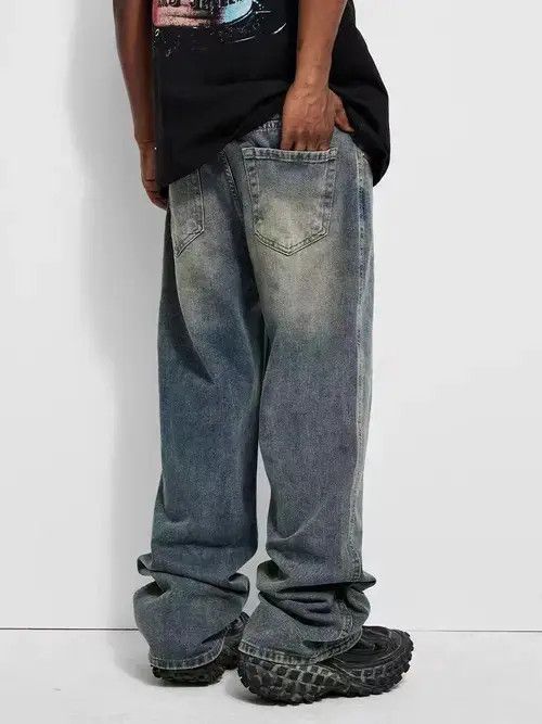 Jean Masuda x Miho High Street Washed Loose Vintage Casual Jeans Size US 32 / EU 48 - 4 Thumbnail