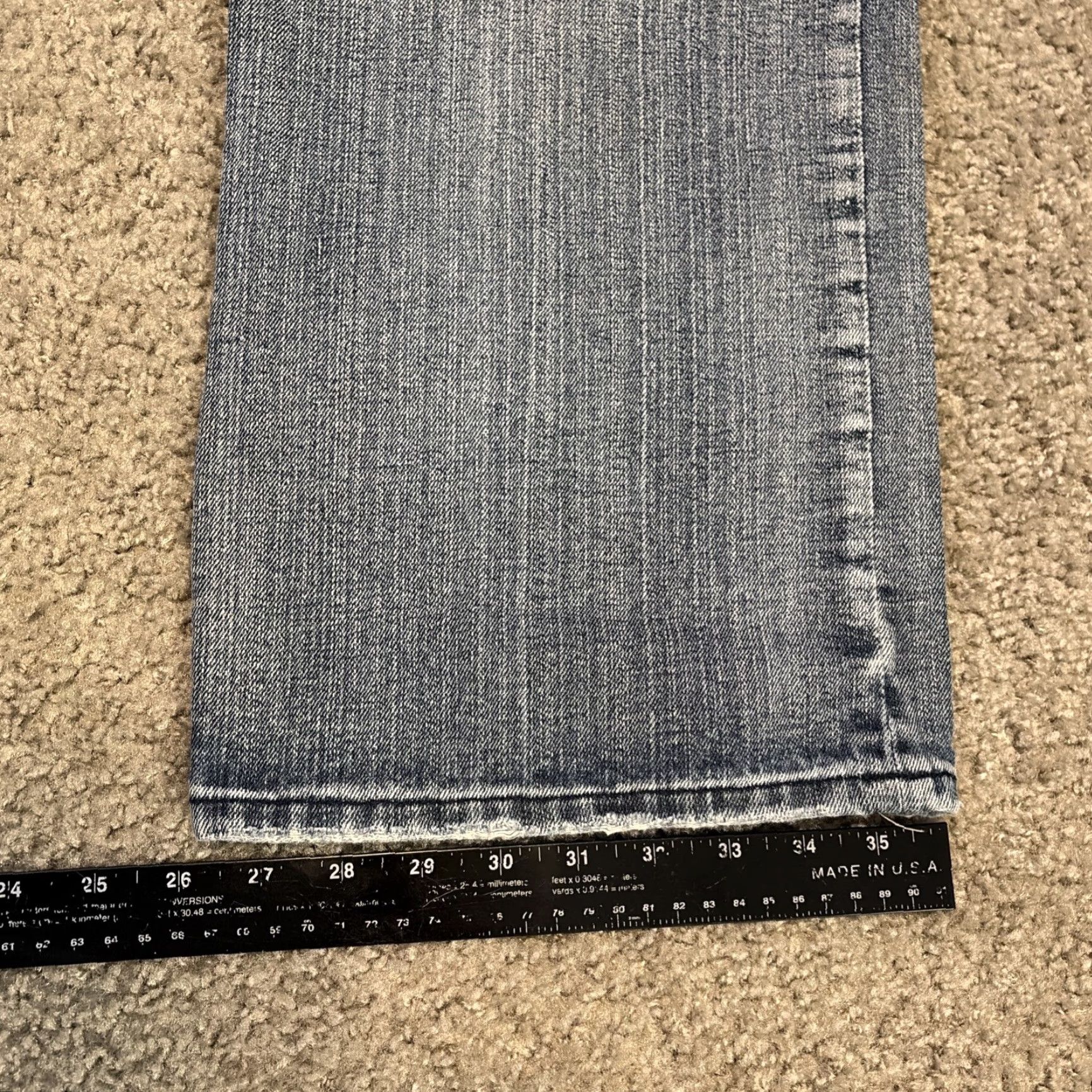 Oleg Cassini VINTAGE Oleg Cassini Jeans Denim Blue Baggy Loose Fit 40x30 Light Wash Men, 40, Wide-Leg, Regular, Blue, Jeans, Oleg Cassini, Mens Size US 40 / EU 56 - 7 Thumbnail