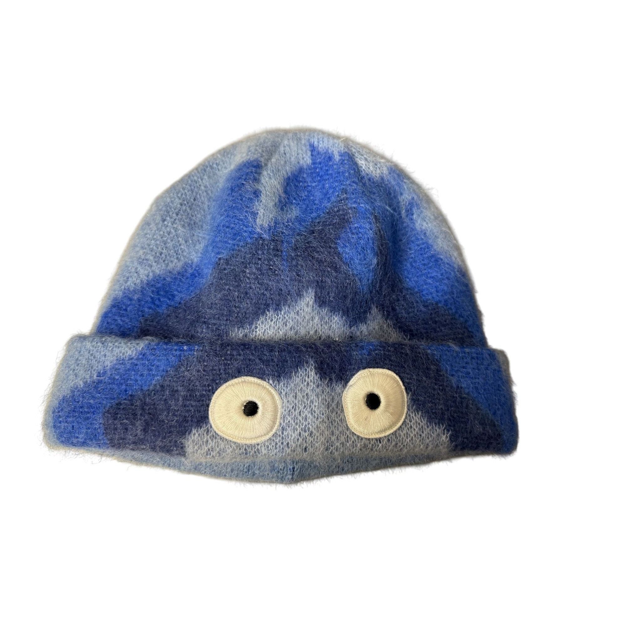 Loewe Loewe X Studio Ghibli Totoro Beanie Hat Blue Camouflage Eyes Size ONE SIZE - 1 Thumbnail