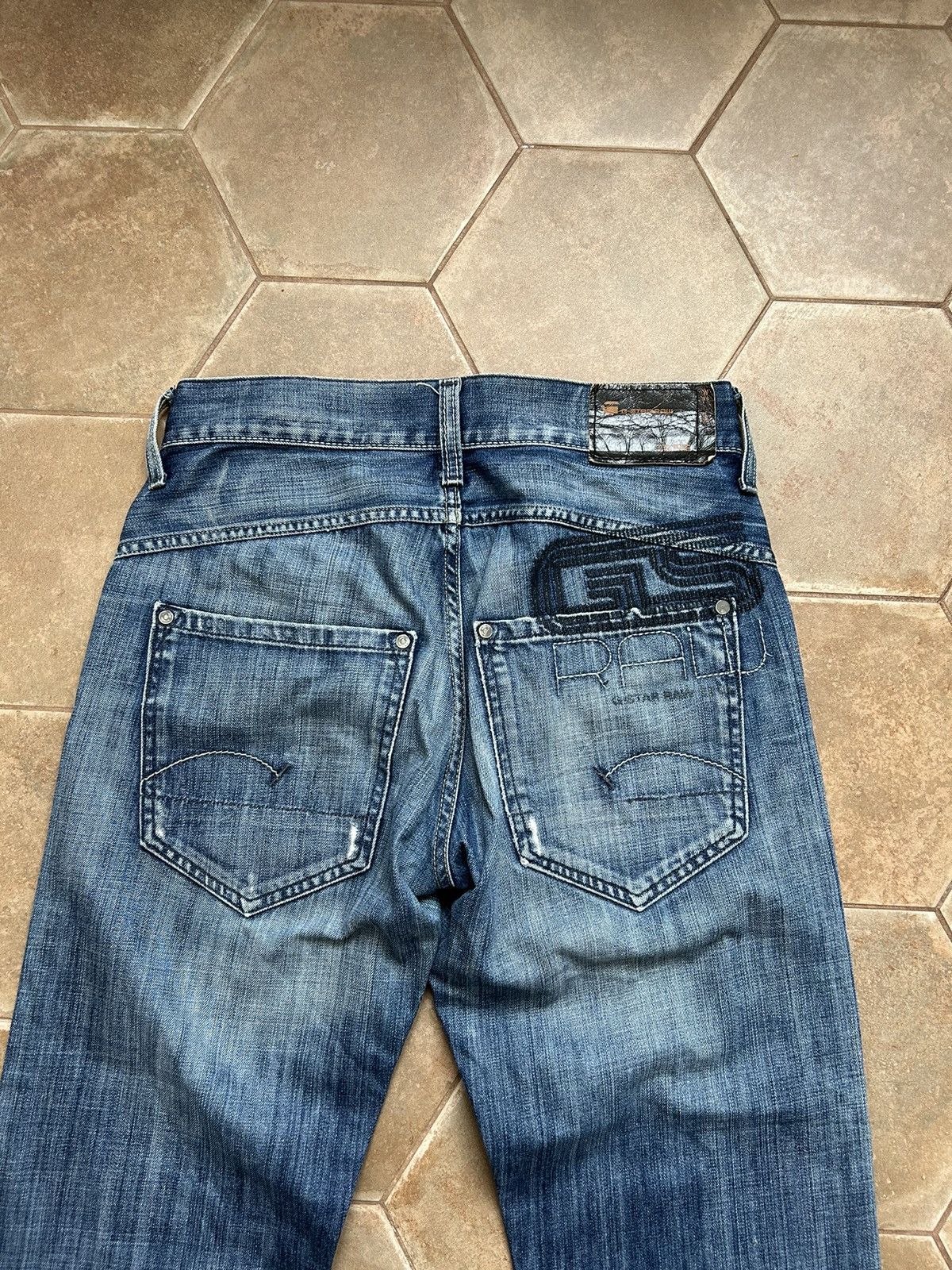 G-Star VINTAGE Y2K G STAR RAW DENIM JEANS DISTRIBUTED 31/34 Size US 31 - 7 Thumbnail