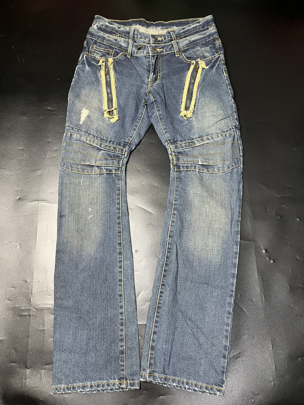 If Six Was Nine × Japanese Brand × Le Grande Bleu (L.G.B.) Japanese Solberry Double Wist Gimmick Zipper Size US 31 - 1 Thumbnail