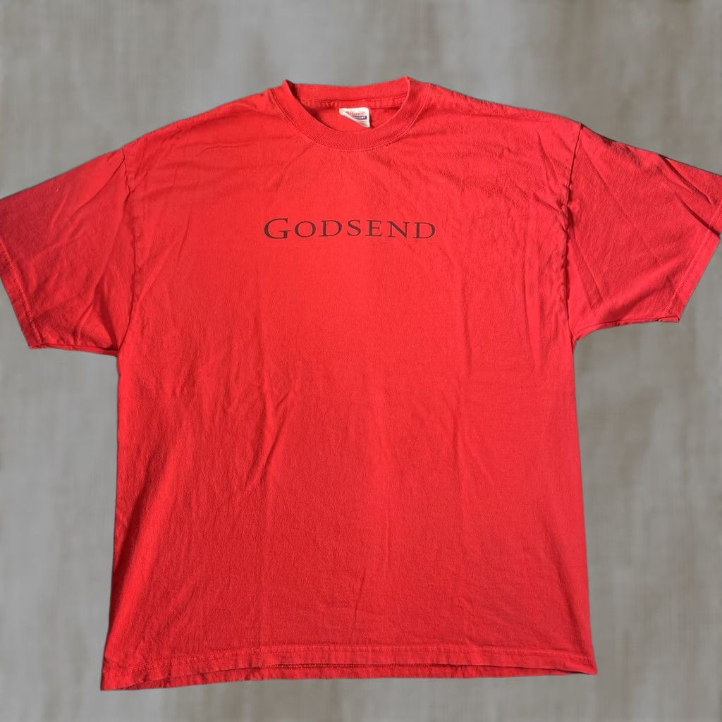 Hanes Godsend Shirt Mens XL Horror Promo Shirt 2004 Red Y2K Scary Thriller Slasher Hanes T-Shirt Mens XL Red Horror Size US XL / EU 56 / 4 - 1 Thumbnail