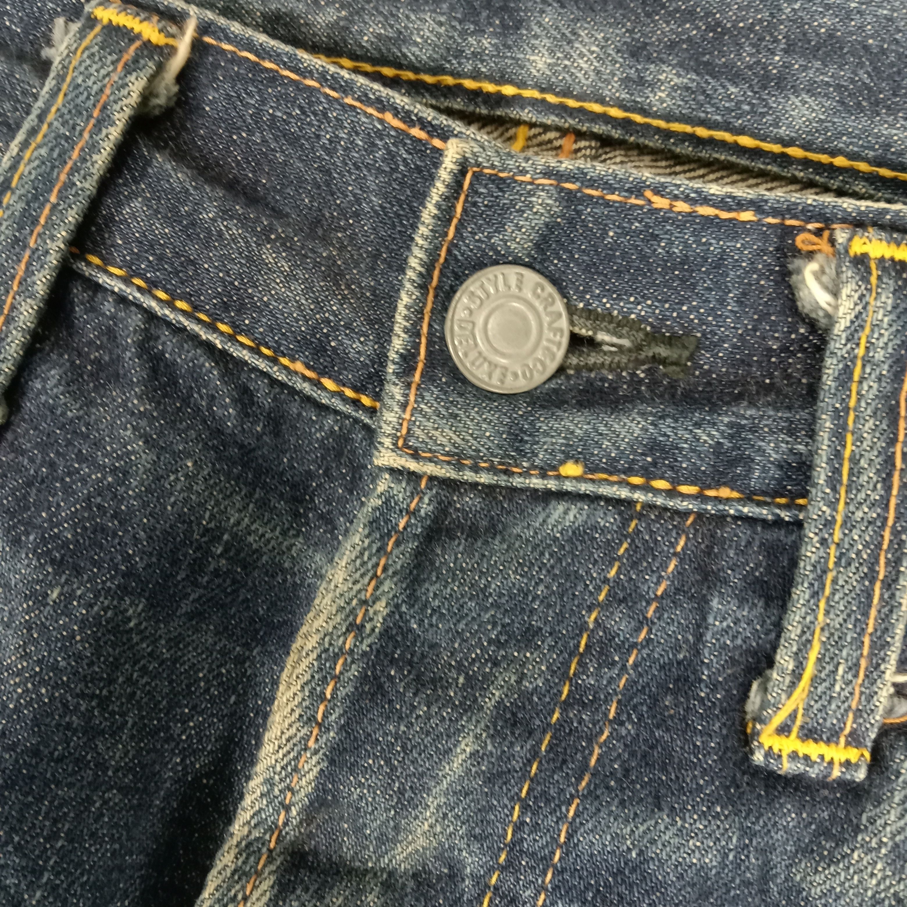 Japanese Brand × Vintage Evis Japanese Brand Daicock Custom Art Denim Jeans Size US 29 - 9 Thumbnail