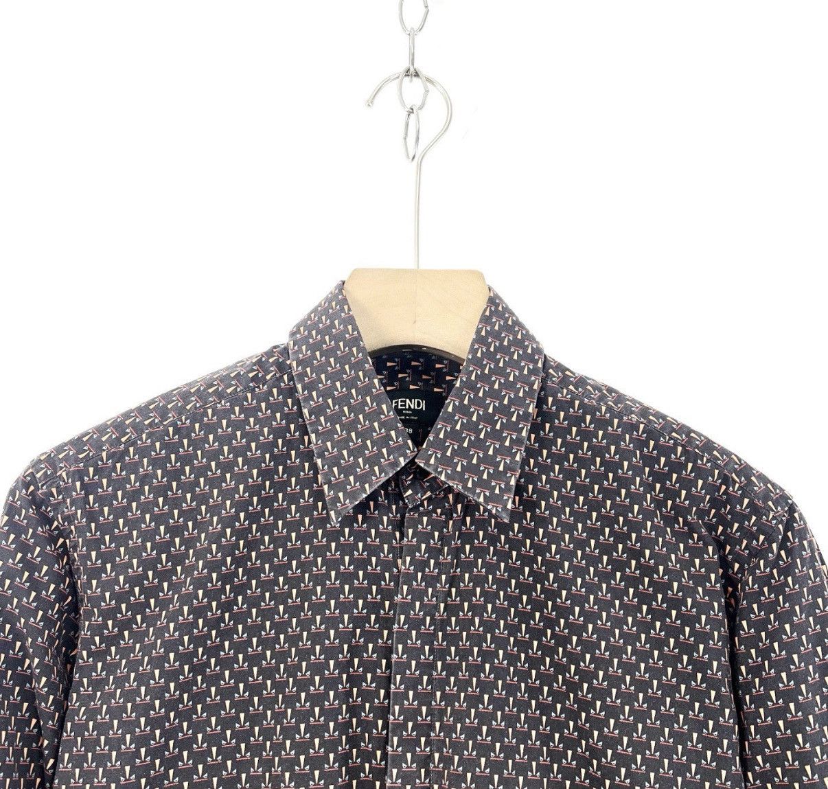 Fendi Fendi Little Devil All-Over Print Long Sleeve Shirt K12 Size US S / EU 44-46 / 1 - 3 Thumbnail