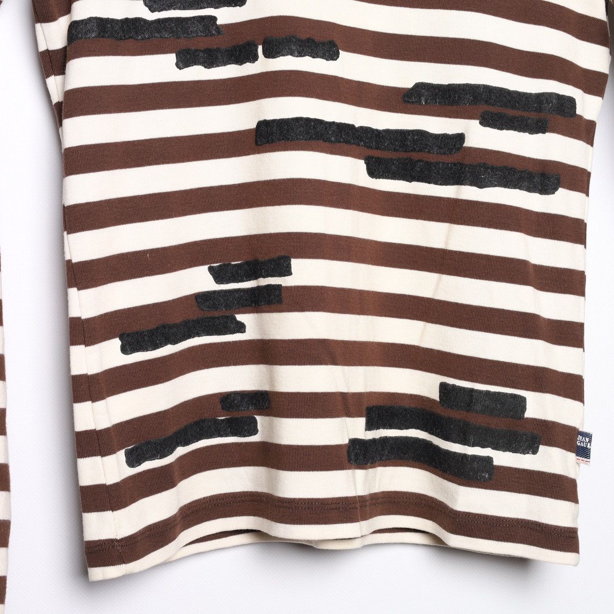 Jean Paul Gaultier Jean Paul Gaultier JPG Stripped Long Sleeve Sailor Top Tee Size S / US 4 / IT 40 - 16 Thumbnail