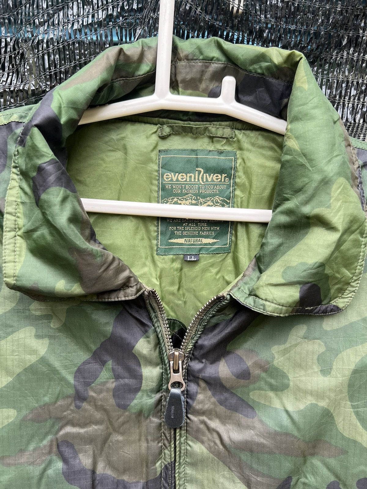 Vintage Even River Army Bomber Jacket