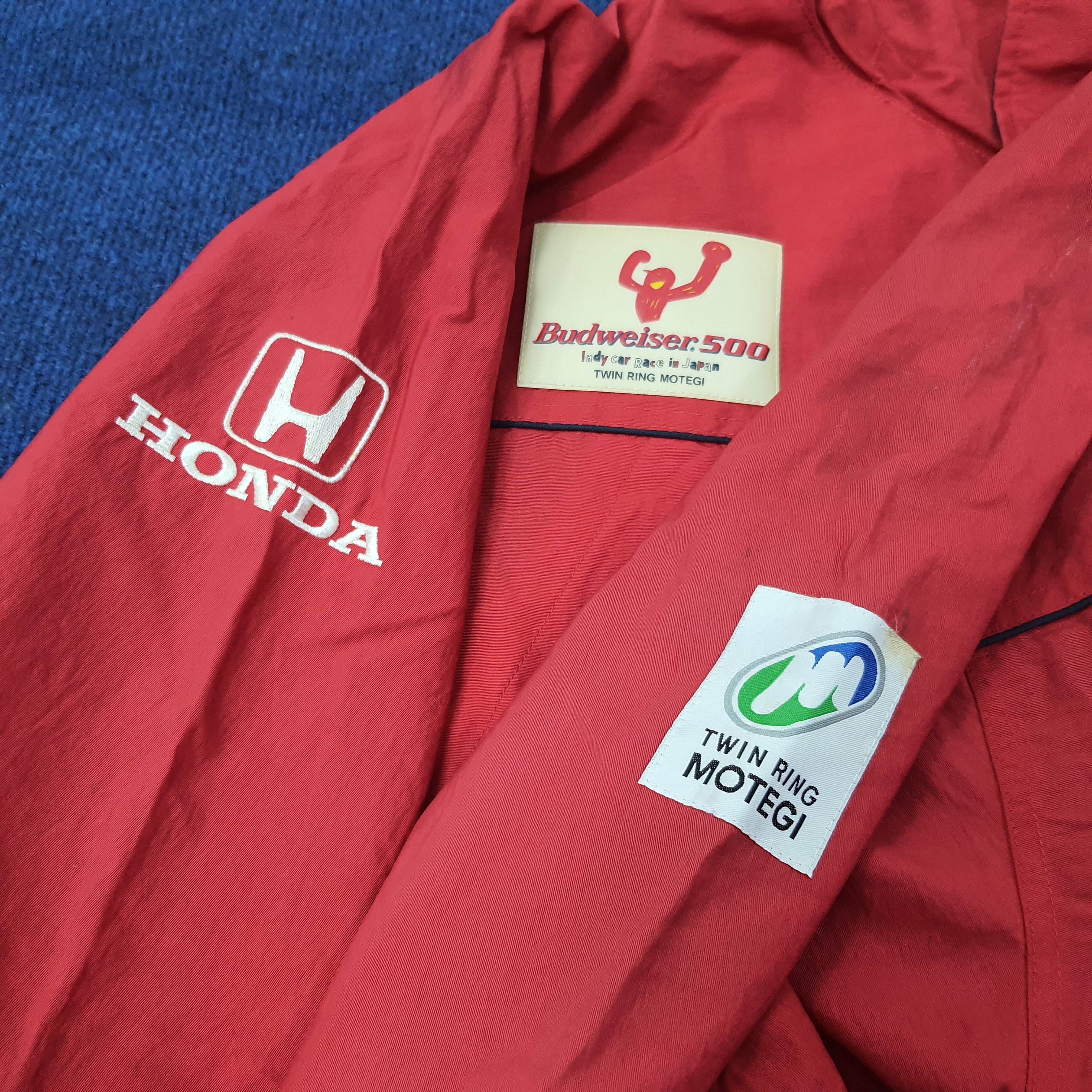Honda Vintage 90s Honda CART Racing Jacket 500 Twin Ring C268N9 Size US L / EU 52-54 / 3 - 6 Thumbnail