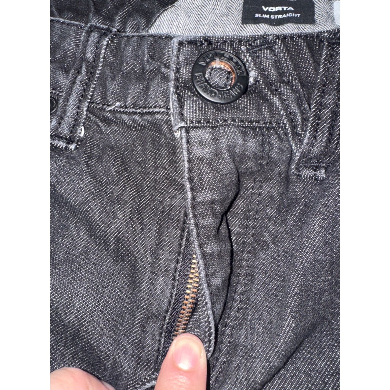 Volcom VINTAGE Volcom Slim Straight Jeans Black Denim 30x31 Men Adult 90s Grunge Skater Streetwear Y2K Mens Size US 30 / EU 46 - 2 Thumbnail
