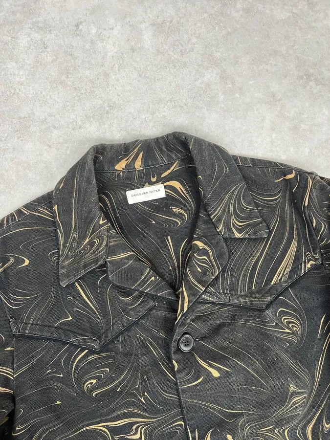 Dries Van Noten Dries Van Noten Marble Effect Black Jacket Size US M / EU 48-50 / 2 - 4 Thumbnail