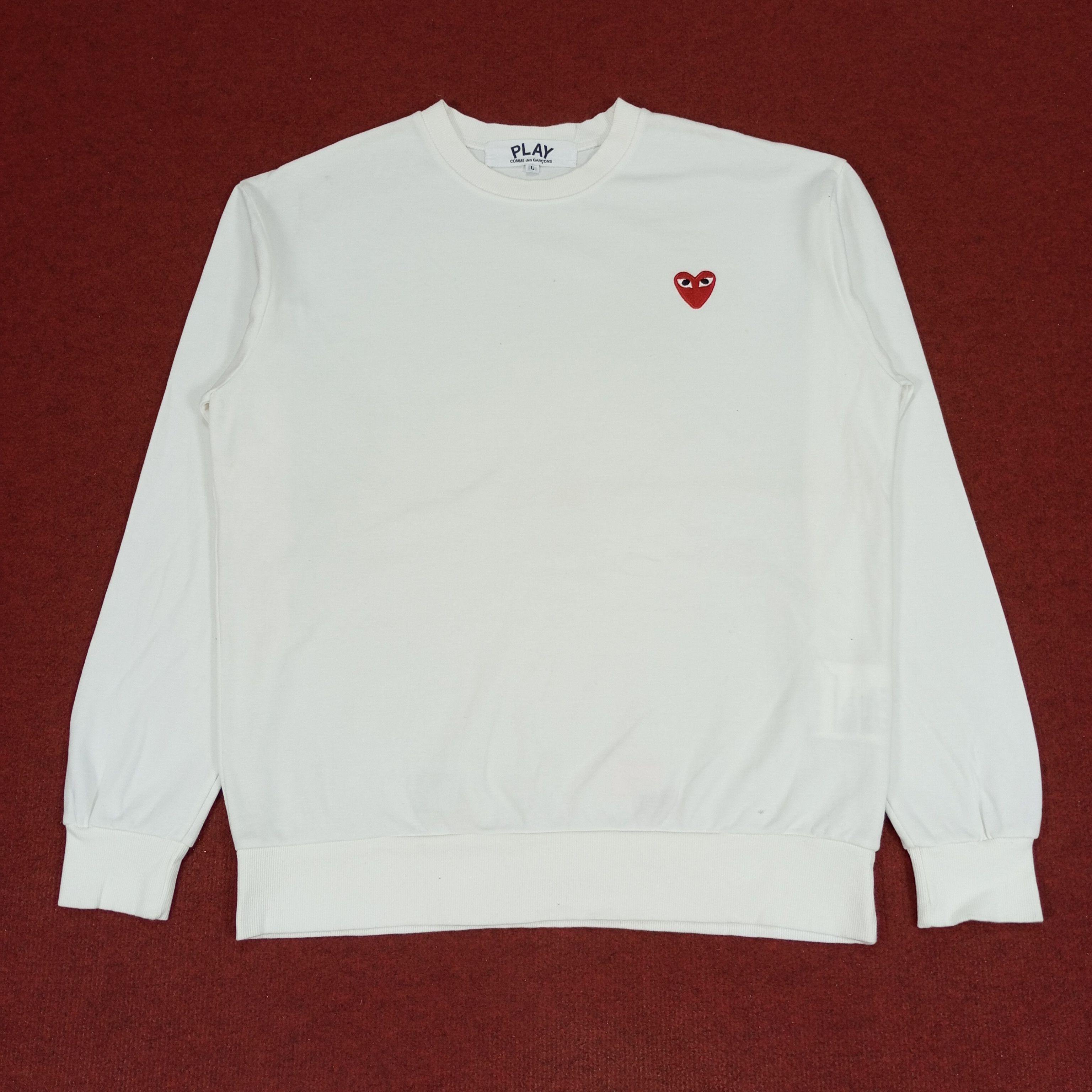 Comme des Garcons Play Comme des Garcons Japanese Brand Designer Sweatshirt Size US L / EU 52-54 / 3 - 1 Thumbnail