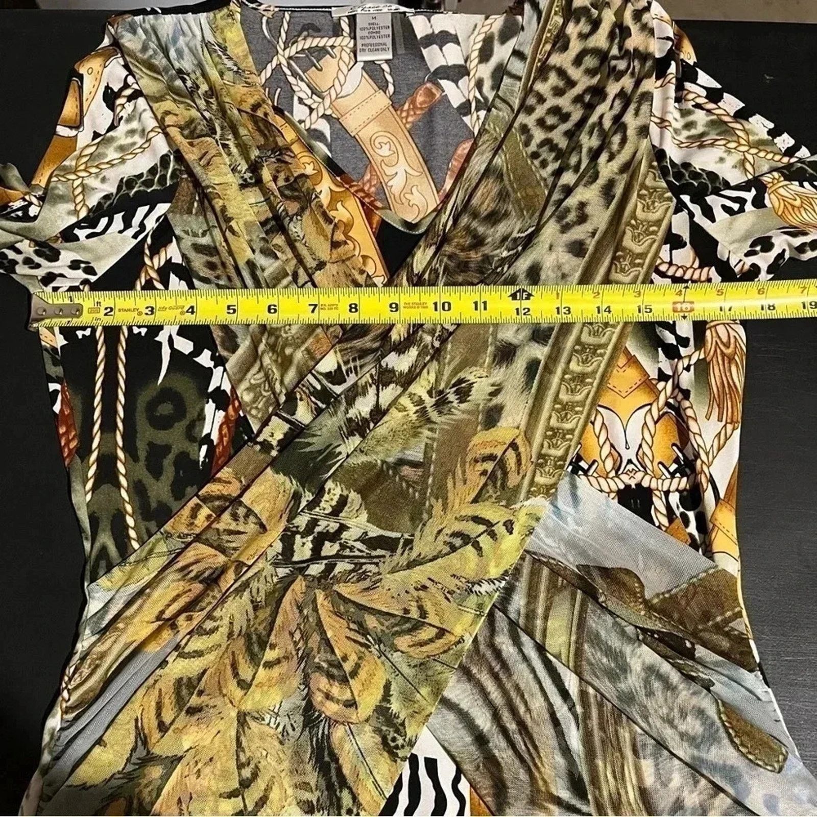 Other Elysee 26 Artsy Layered Top Western Animal Print Size M Size M / US 6-8 / IT 42-44 - 6 Thumbnail