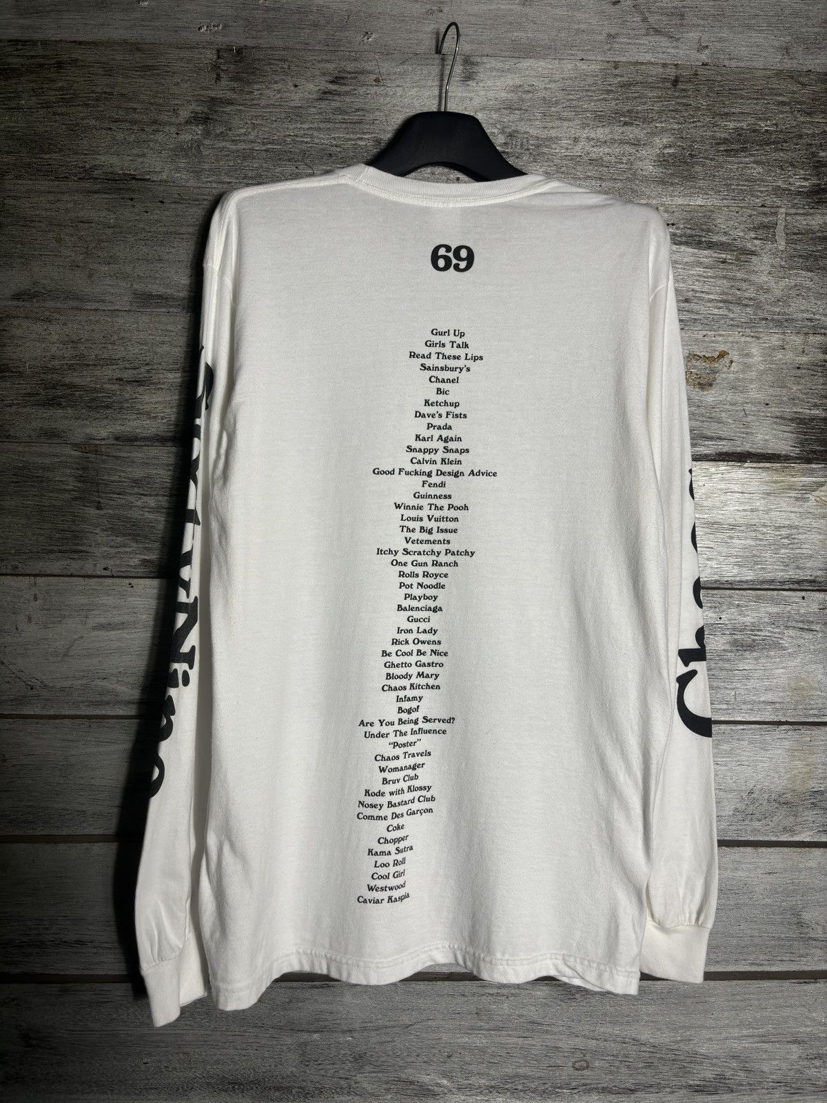Vintage CHAOS SIXTYNINE 'KISS' LONG SLEEVED T-SHIRT Size US M / EU 48-50 / 2 - 2 Thumbnail
