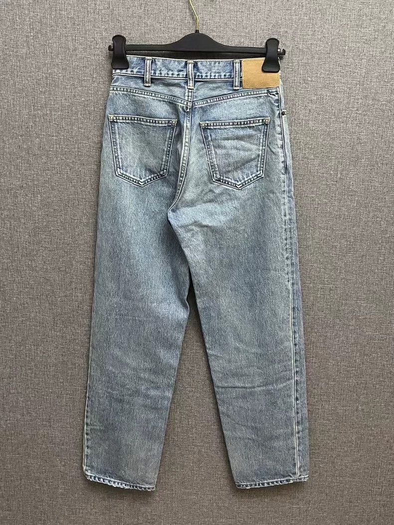 Celine Celine Light Blue Denim Trousers Size 27 Size US 27 - 2 Thumbnail