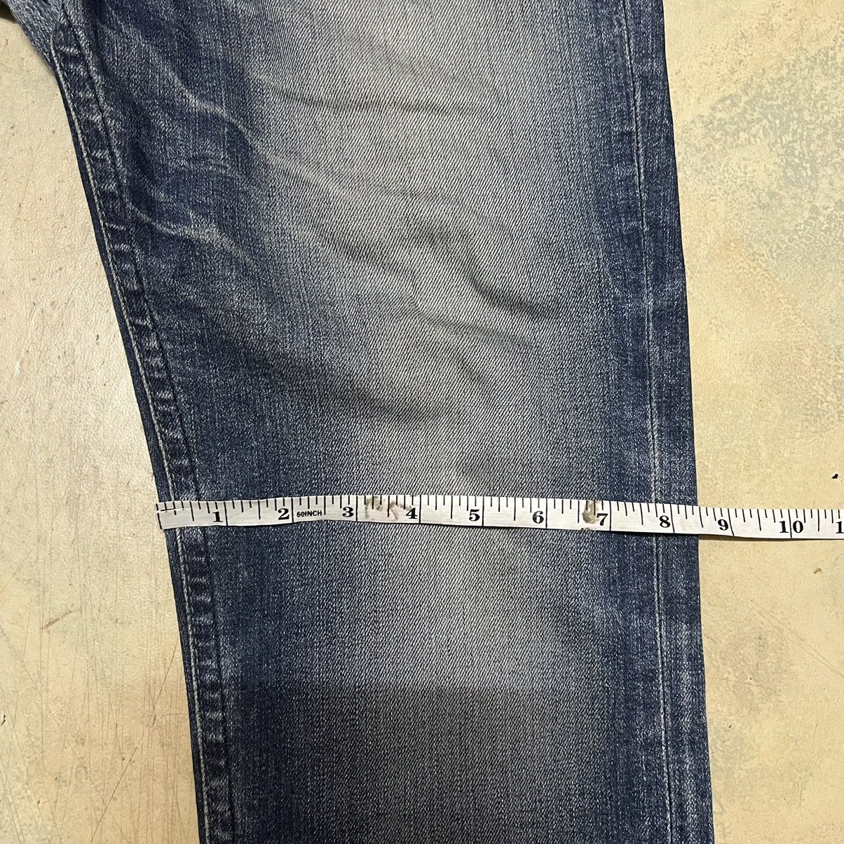 Edwin Edwin Blue Trip Distressed Design Denim Jeans Size US 33 - 12 Thumbnail
