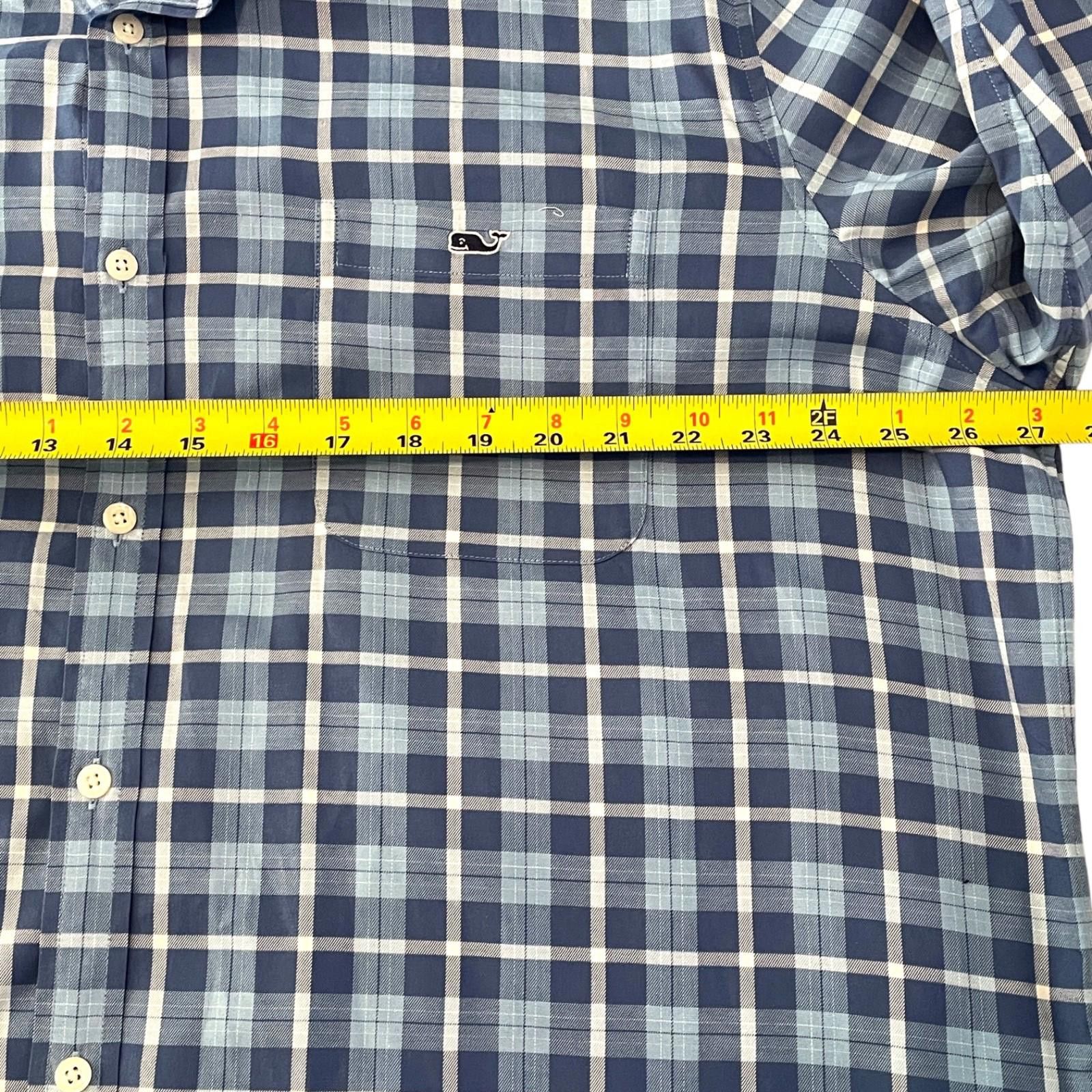 Vineyard Vines Vineyard Vines Mens Slim Fit Tucker Shirt XXL Blue Plaid LS Size US XXL / EU 58 / 5 - 5 Thumbnail
