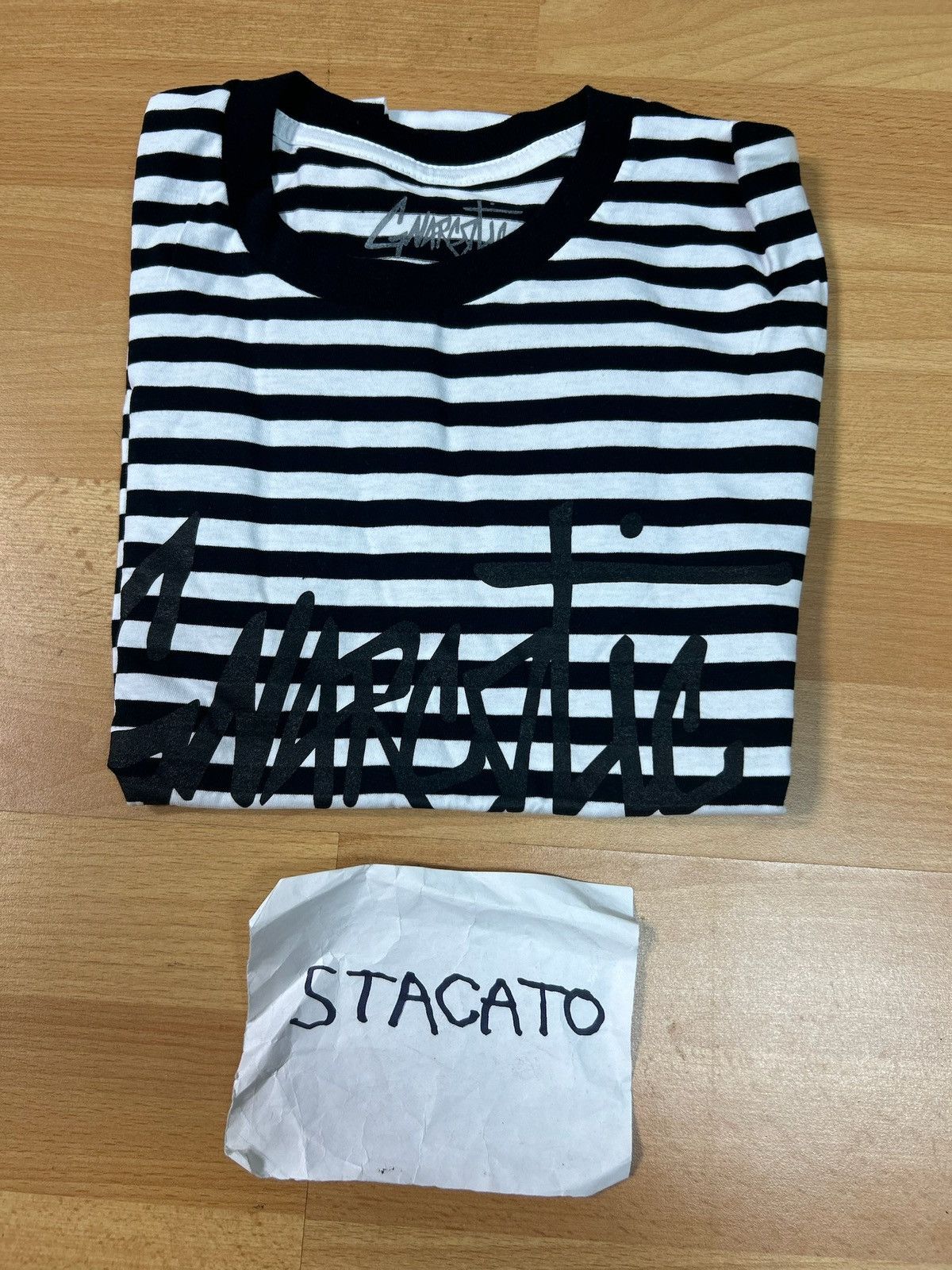 Gnarcotic × Rap Tees Gnarcotic Lil Gnar Logo Striped Long Sleeve Tee Black/White Size US S / EU 44-46 / 1 - 5 Thumbnail