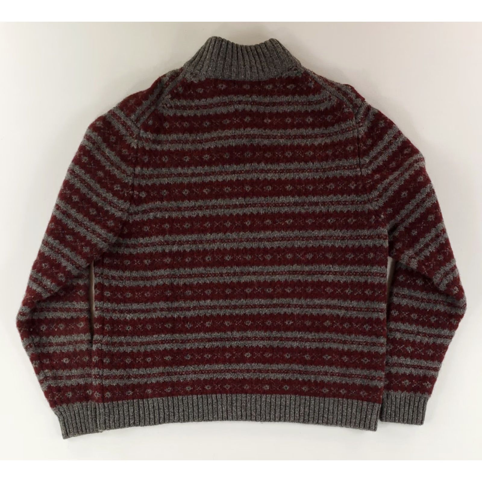 Eddie Bauer Eddie Bauer Sweater 3 Button Henley 100% Wool Gray Red Long Sleeve Mens XL Men Knit Multicolor Henley 3 Button Long Sleeve Wool XL Mens Size US XL / EU 56 / 4 - 3 Thumbnail