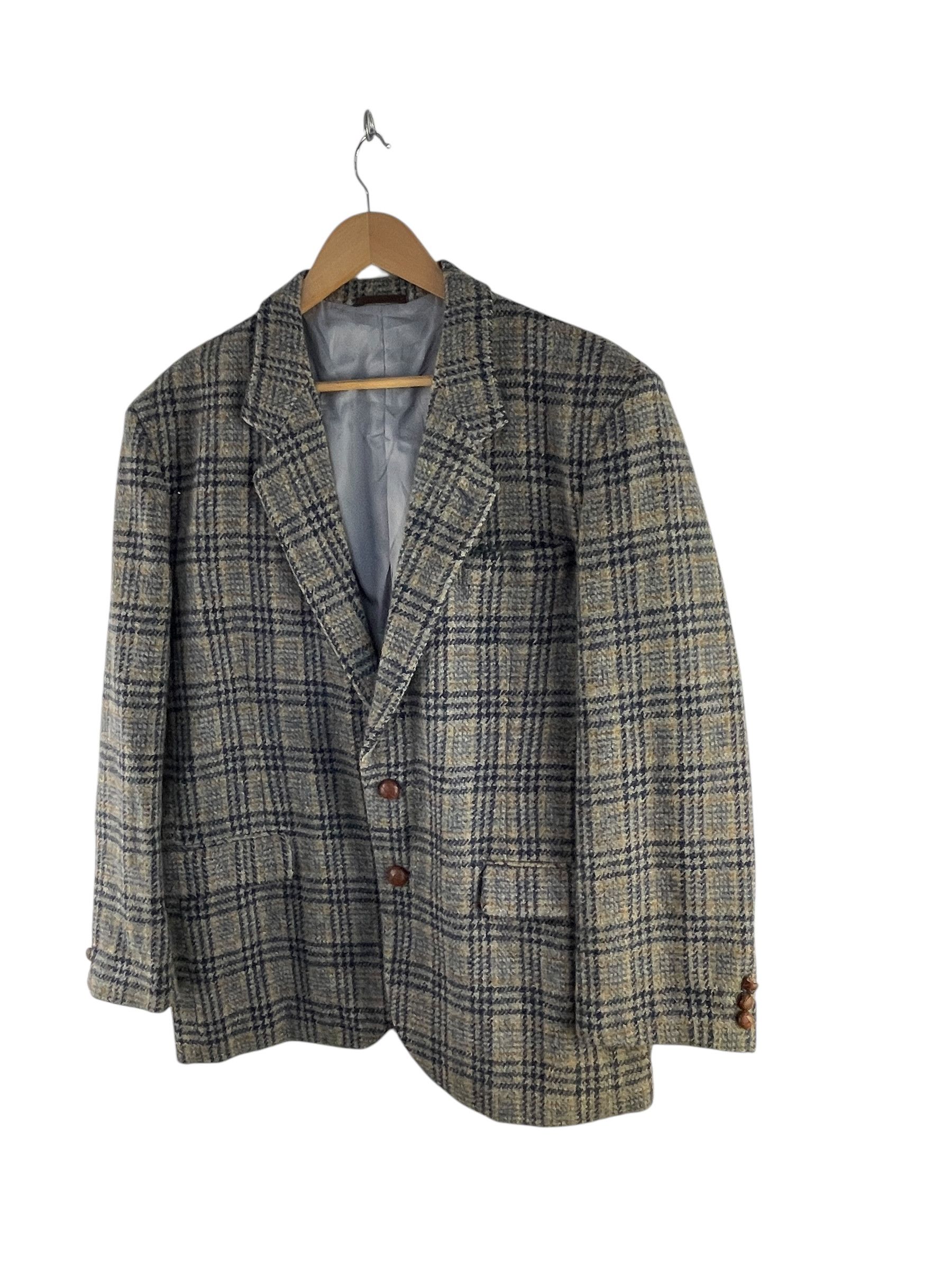 Harris Tweed Vintage Harris Tweed Octopus Army Wool Coat Jacket Size US L / EU 52-54 / 3 - 5 Thumbnail