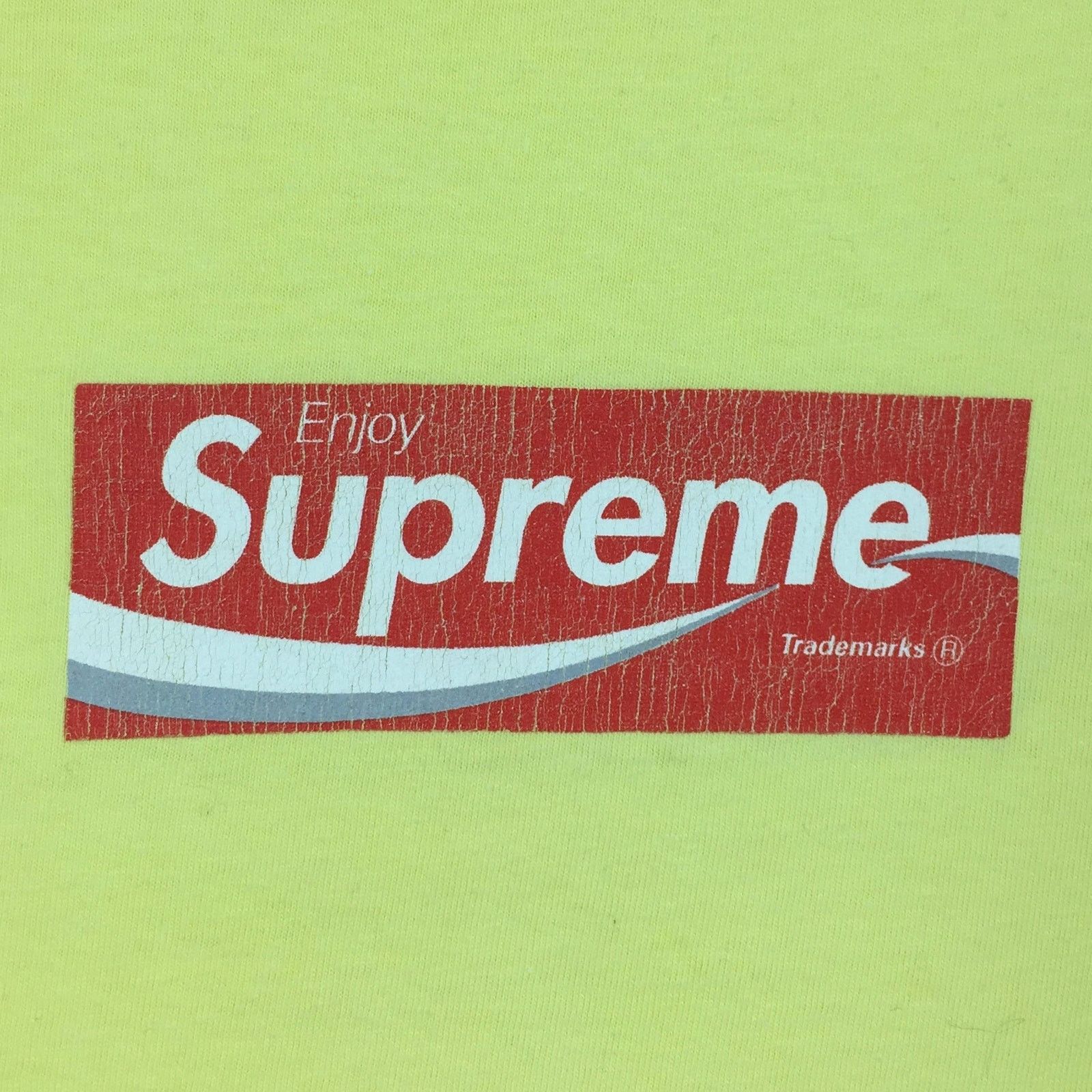 Supreme 1997 Supreme Yellow Coca Cola Box Logo Tee Size US L / EU 52-54 / 3 - 3 Thumbnail