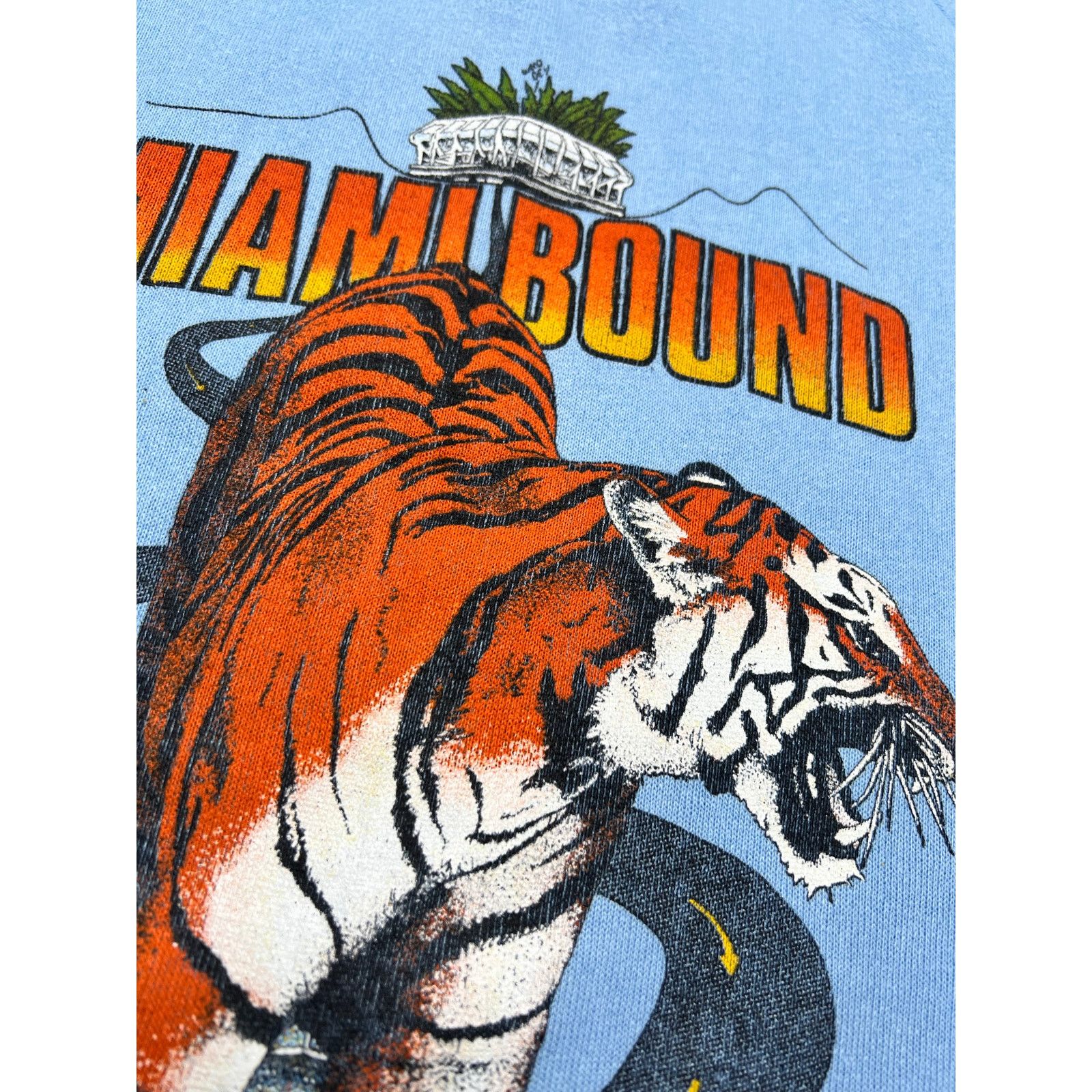 Vintage Vintage 80’s Miami Bound Tiger crewneck unisex size Large Size US L / EU 52-54 / 3 - 10 Thumbnail