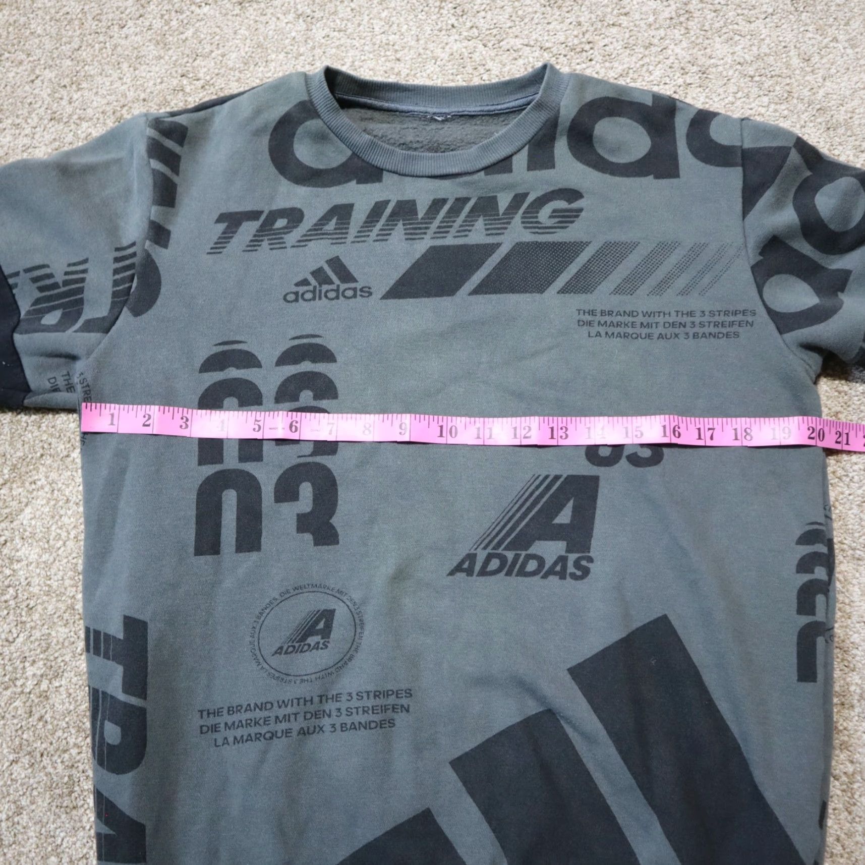 Adidas VINTAGE Adidas Sweatshirt Mens Size L Gray Athletic Training Fitted Gym & Training 90s Size US L / EU 52-54 / 3 - 3 Thumbnail
