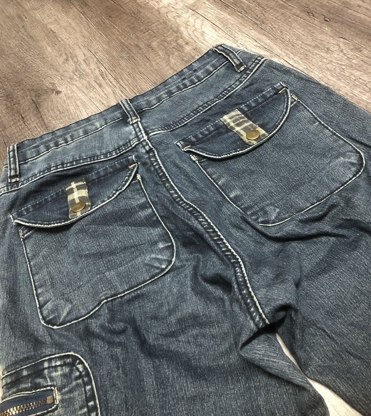 Designer × Japanese Brand Vintage Sun Rose Bush Pant Stretchable Jeans Size 27" / US 4 / IT 40 - 5 Thumbnail
