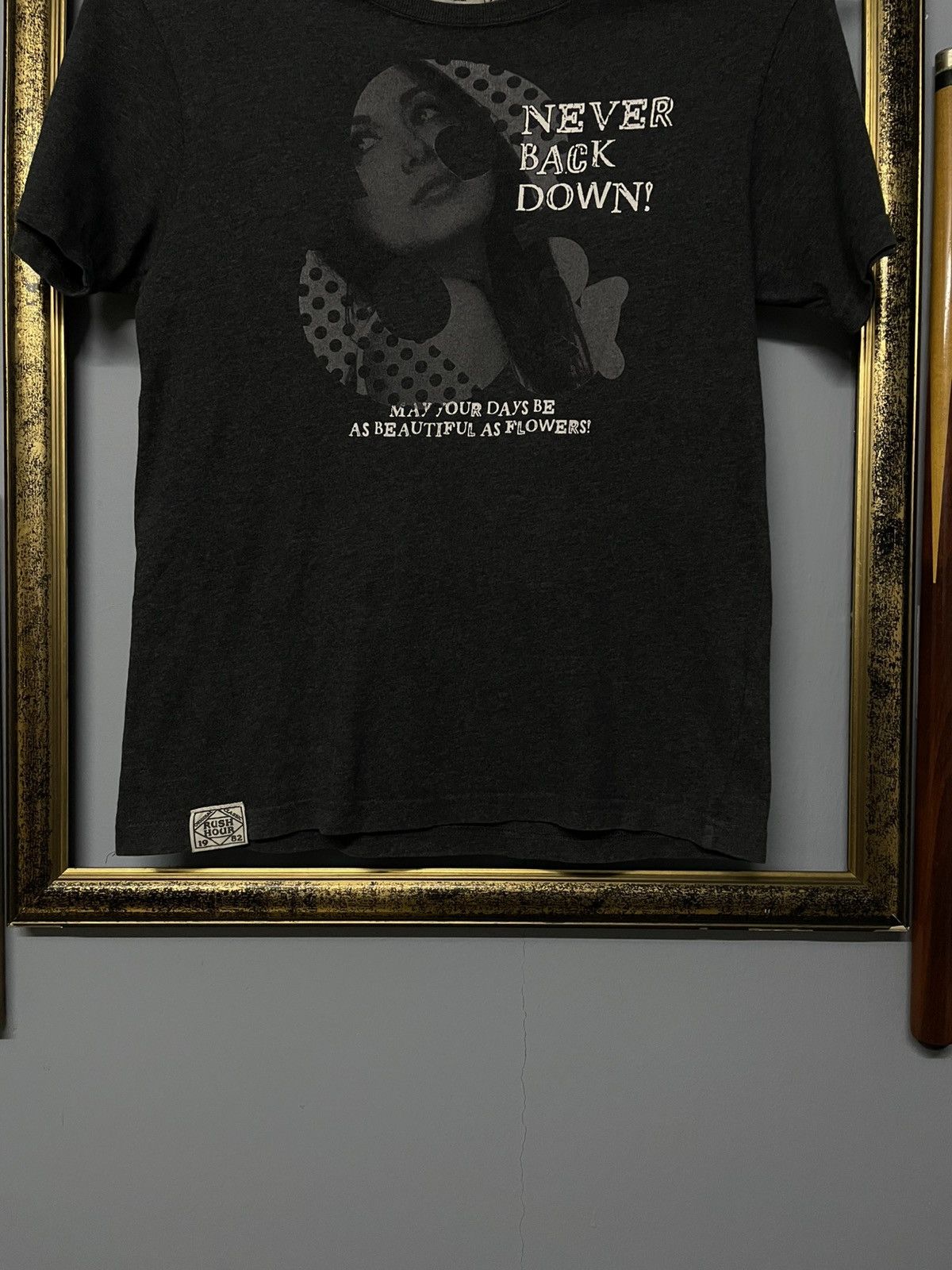 Hysteric Glamour Vintage 1990s Japan Designer Rushhour Never Back Down Girl Size US S / EU 44-46 / 1 - 3 Thumbnail