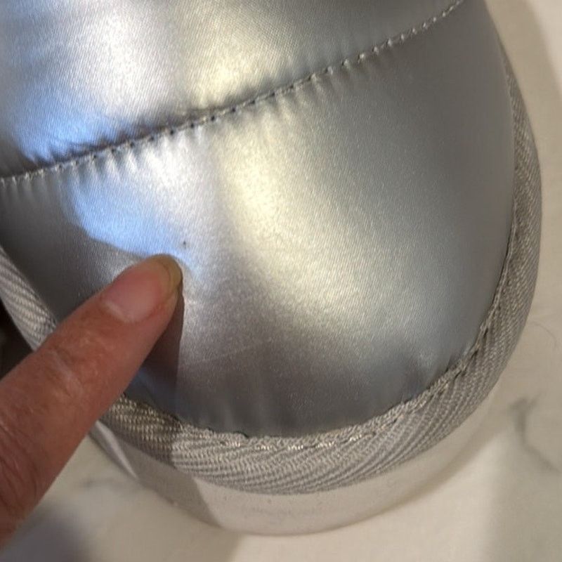 Anthropologie Anthropologie Maeve Puffy Platform Slipper Shoes Silver Size US 10 / IT 40 - 7 Thumbnail
