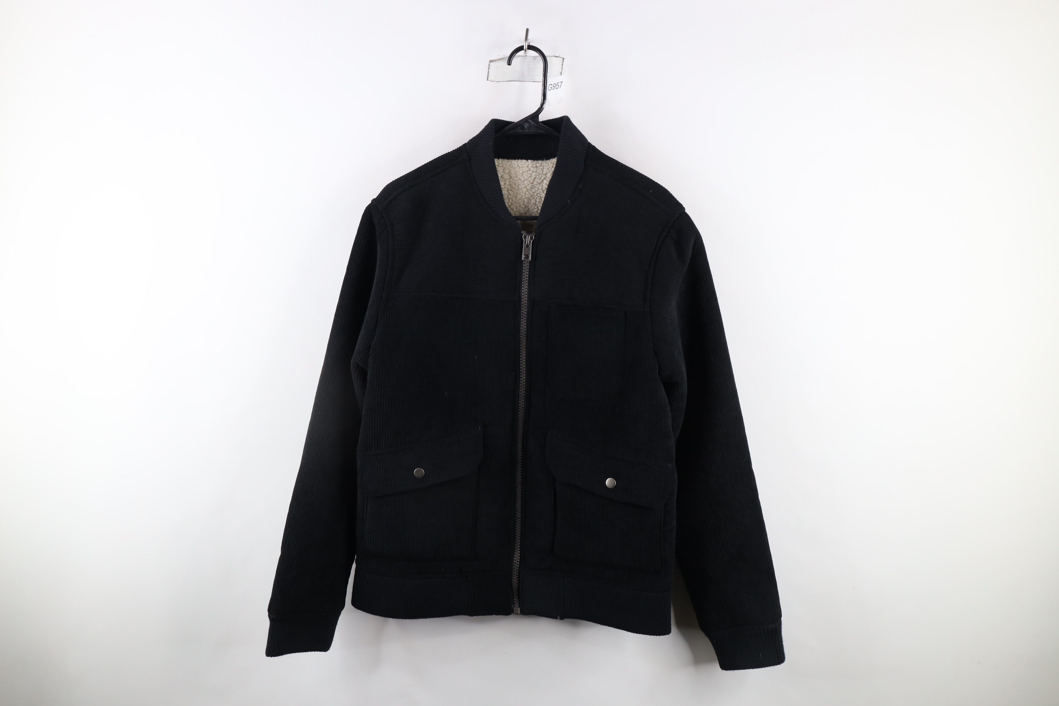 Vintage Vintage 90s Streetwear Fleece Lined Corduroy Bomber Jacket Size US S / EU 44-46 / 1 - 1 Thumbnail