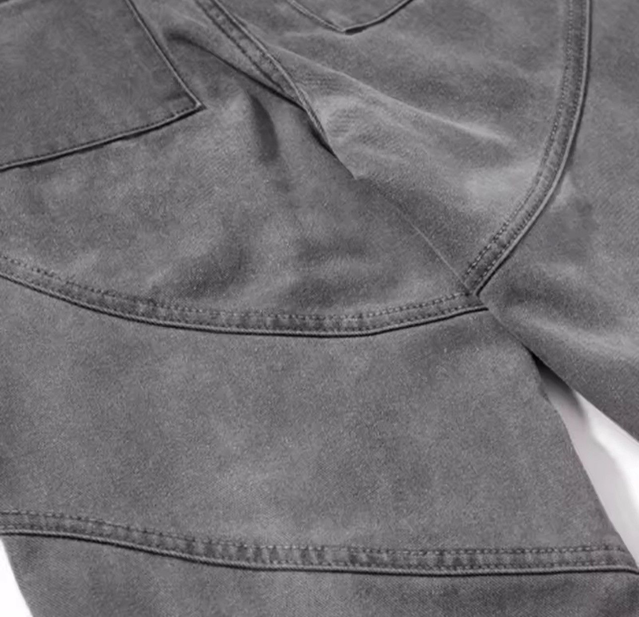Other Washed Designer Bootcut Patchwork Wide Leg Jeans Pants Size US 27 - 4 Thumbnail