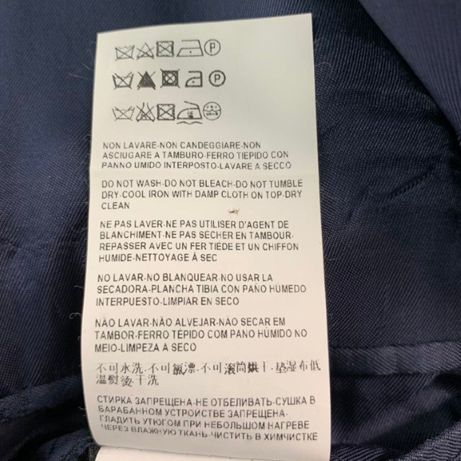 Versace Size 44 Navy Wool Single Breasted Sport Coat Size 44R - 9 Thumbnail