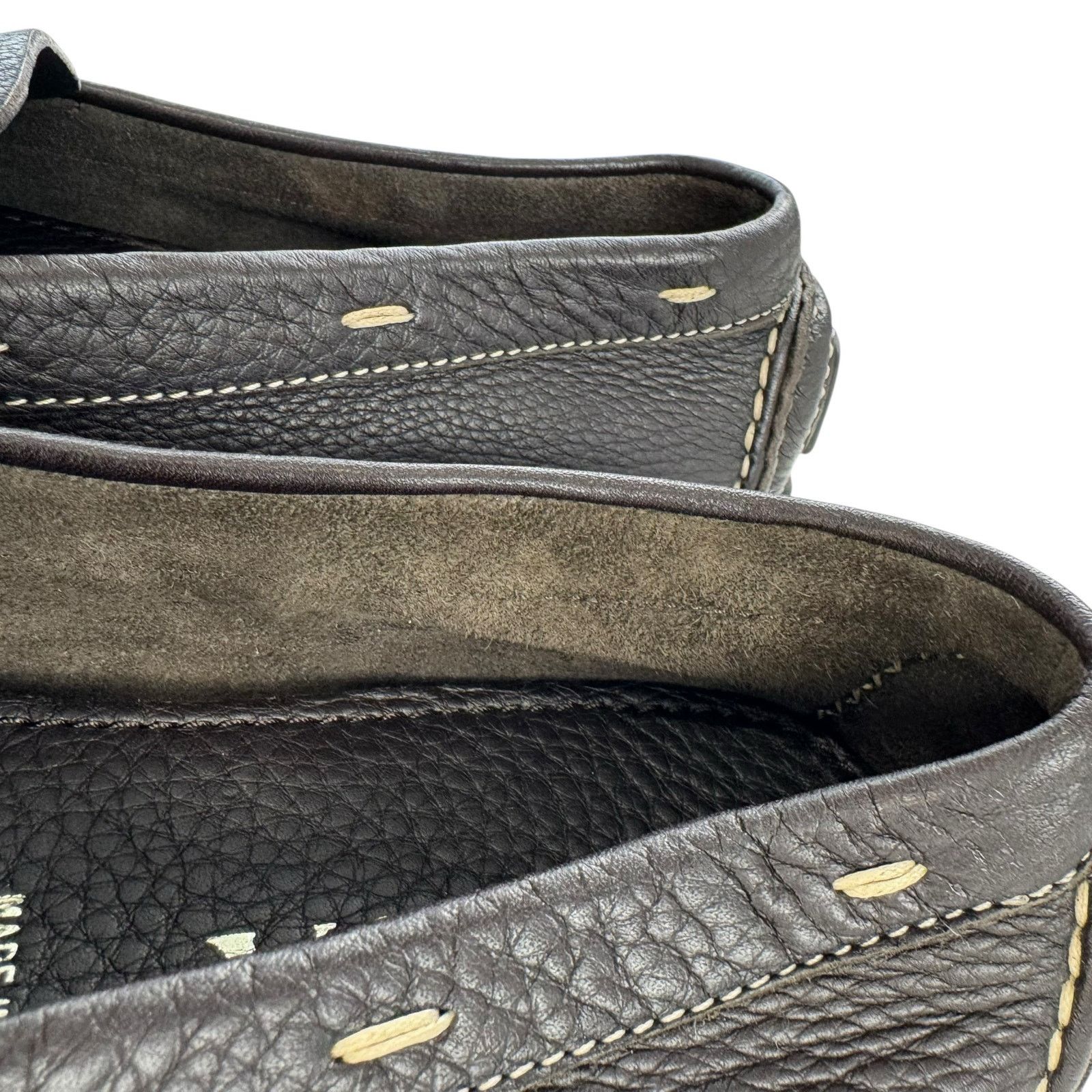 Prada Prada Brown Pebbled Leather Loafers Size US 8 / IT 38 - 13 Thumbnail