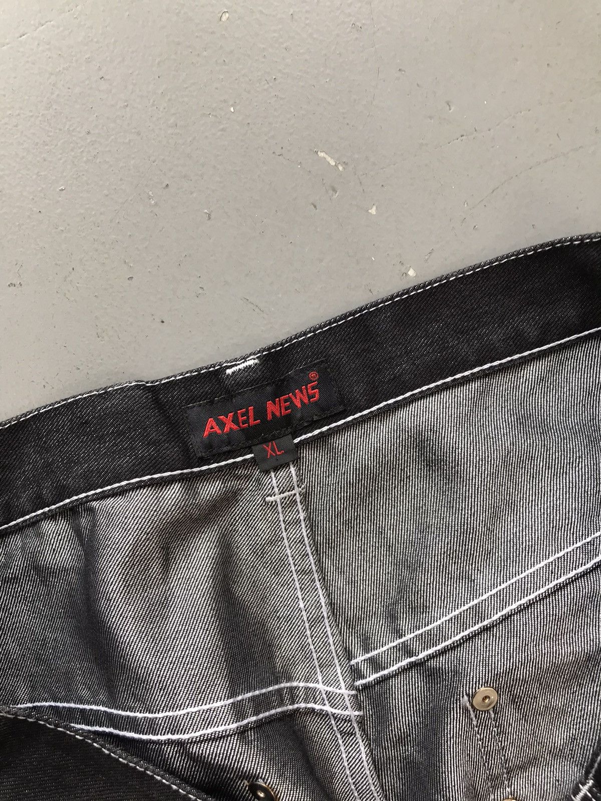 Vintage Vintage axel news big pocket crazy boy embroidered denim Size US 38 / EU 54 - 6 Thumbnail