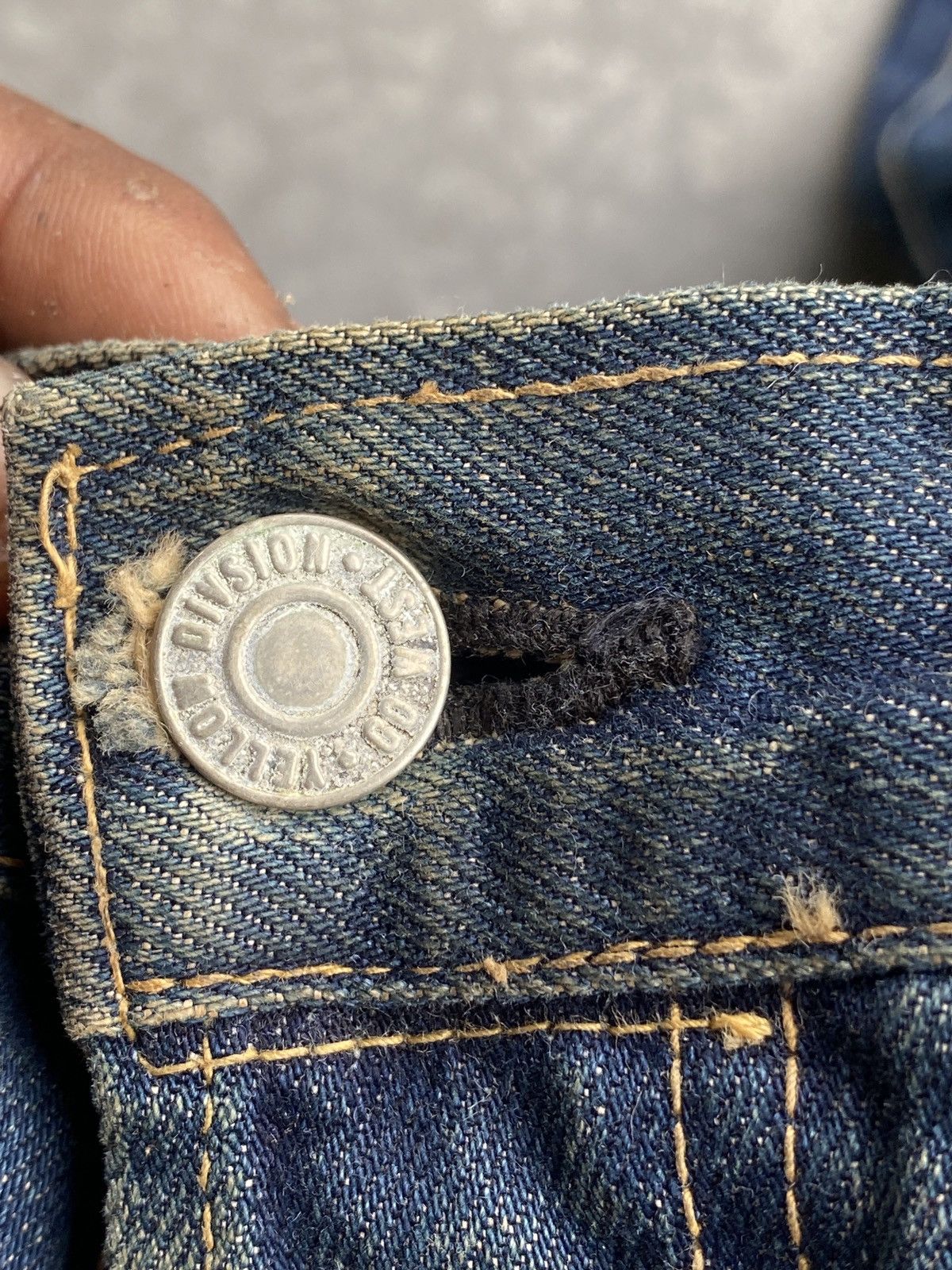 PPFM × Vintage Vintage yellow division selvedge denim Size US 33 - 6 Thumbnail